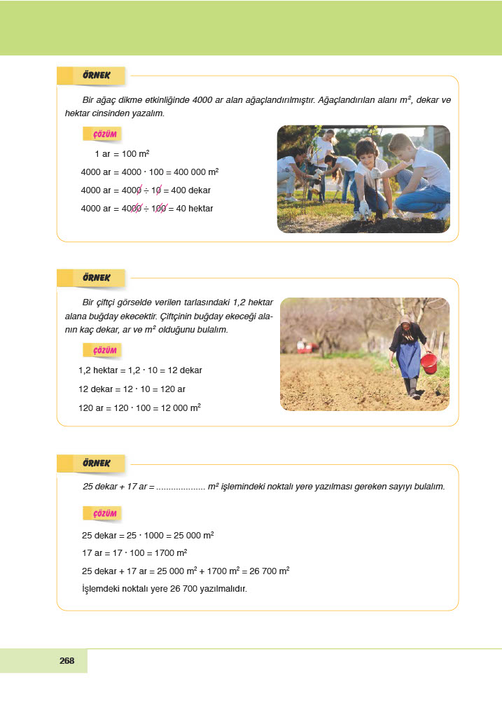 6. Sınıf Meb Yayınları Matematik Ders Kitabı Sayfa 268 Cevapları