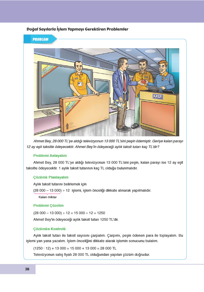 6. Sınıf Meb Yayınları Matematik Ders Kitabı Sayfa 28 Cevapları