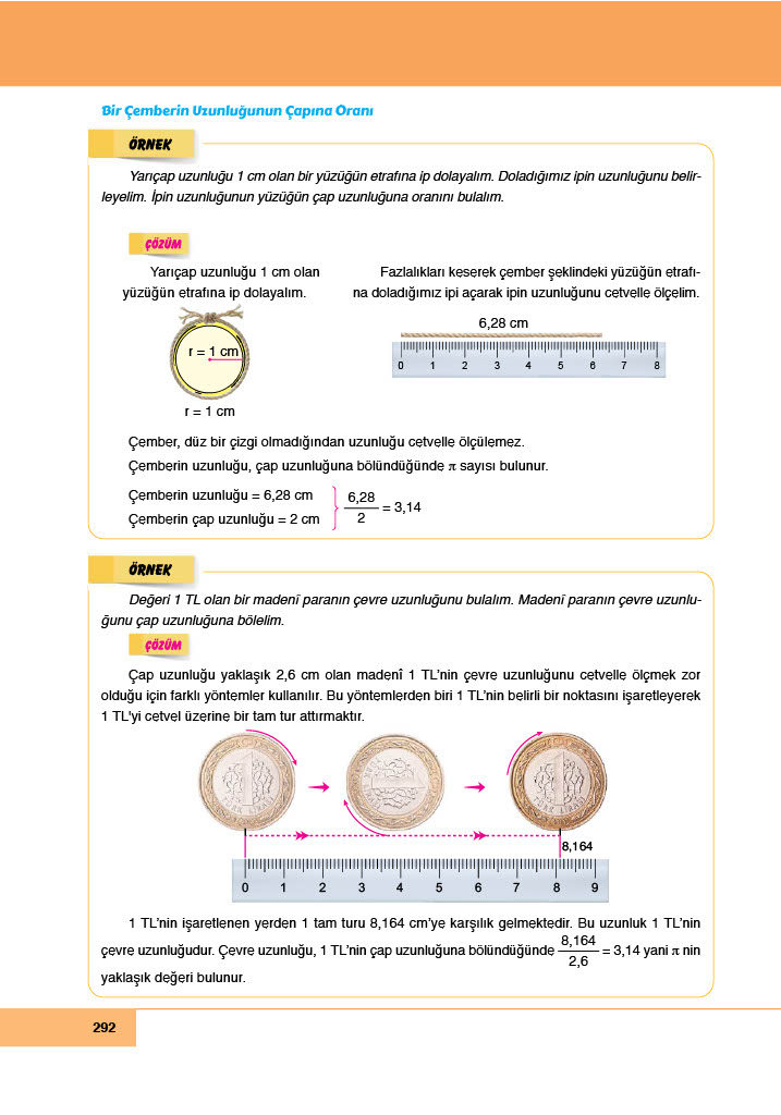 6. Sınıf Meb Yayınları Matematik Ders Kitabı Sayfa 292 Cevapları