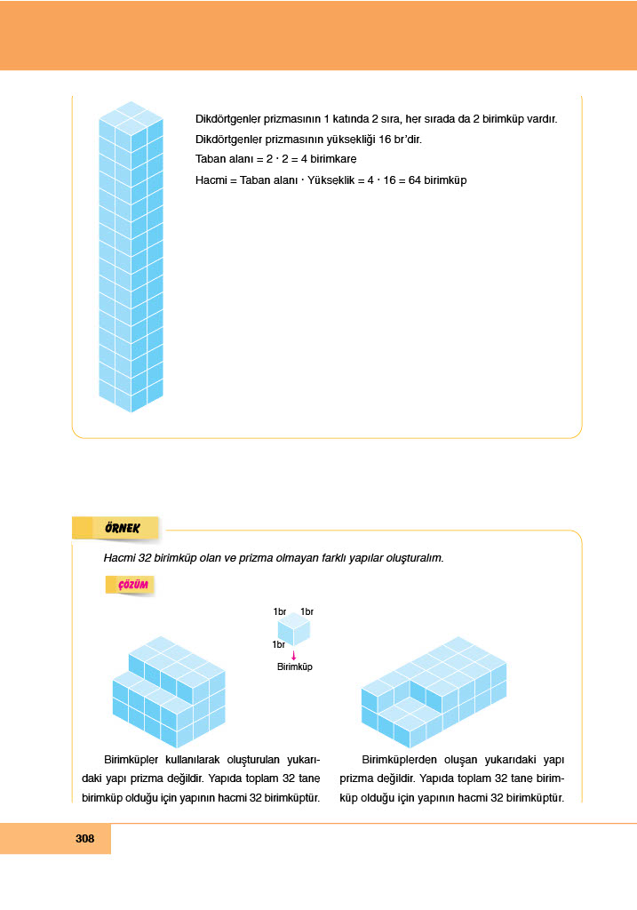6. Sınıf Meb Yayınları Matematik Ders Kitabı Sayfa 308 Cevapları