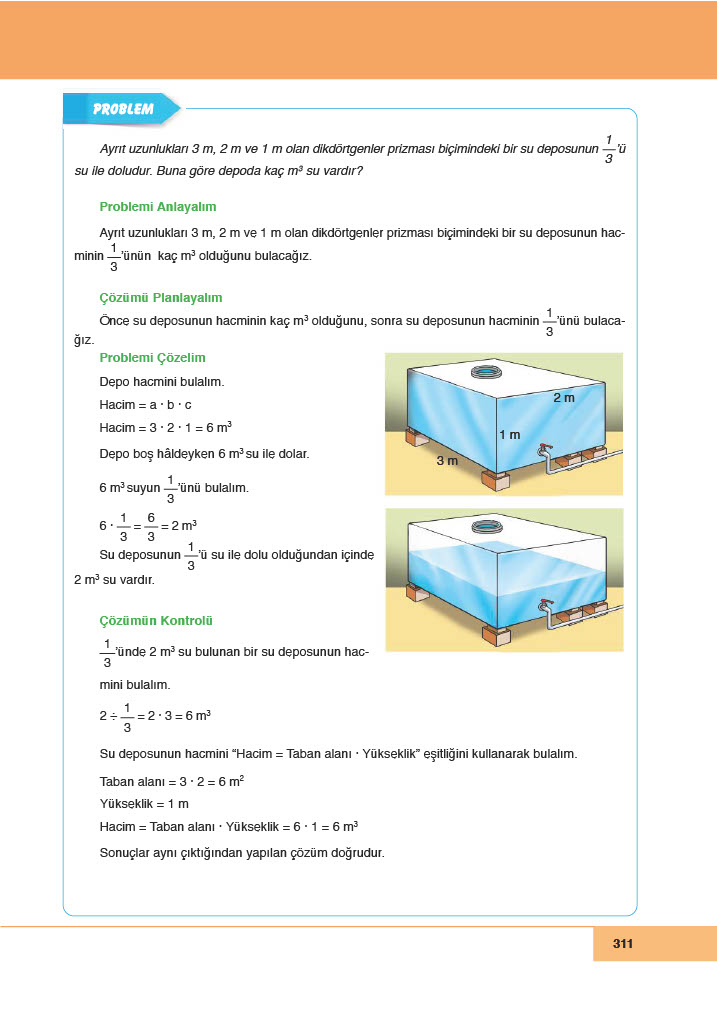 6. Sınıf Meb Yayınları Matematik Ders Kitabı Sayfa 311 Cevapları