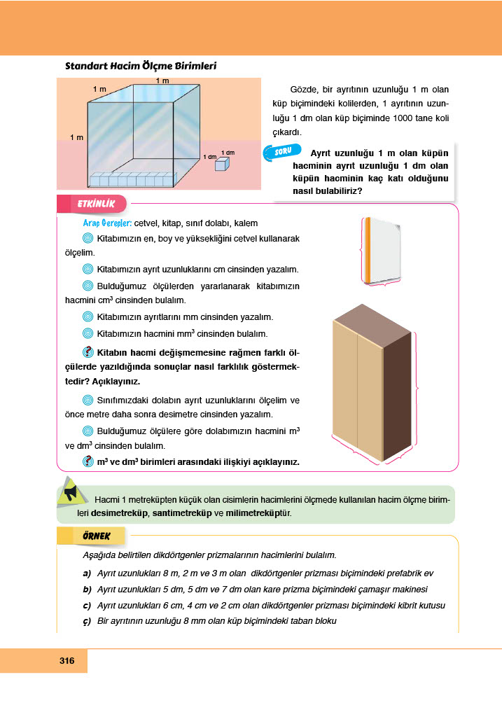 6. Sınıf Meb Yayınları Matematik Ders Kitabı Sayfa 316 Cevapları