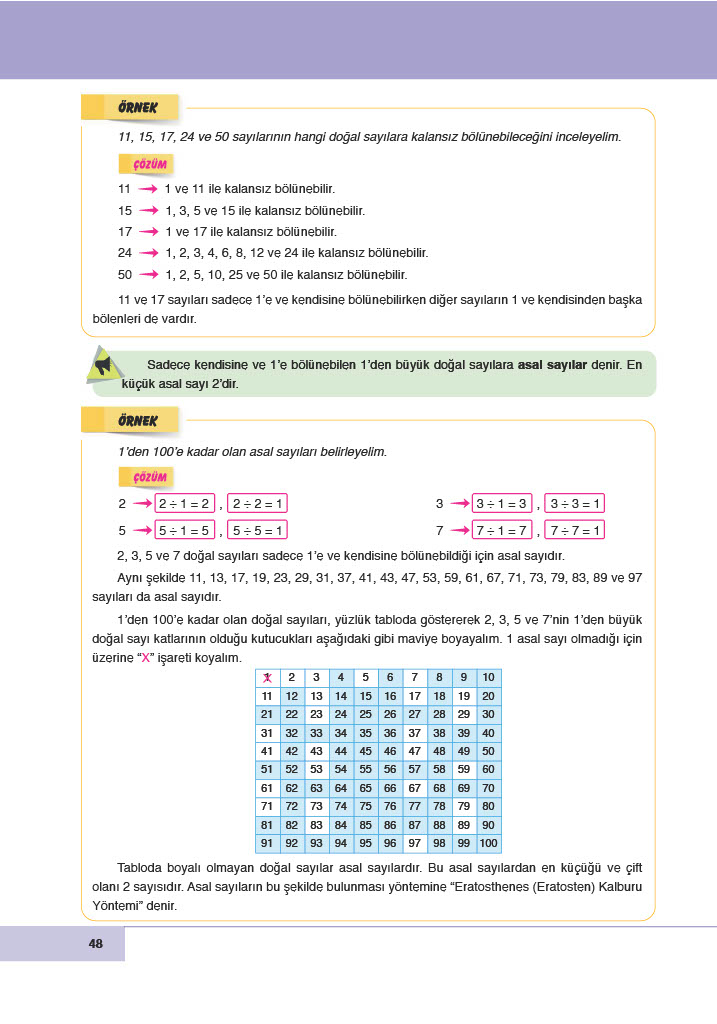 6. Sınıf Meb Yayınları Matematik Ders Kitabı Sayfa 48 Cevapları