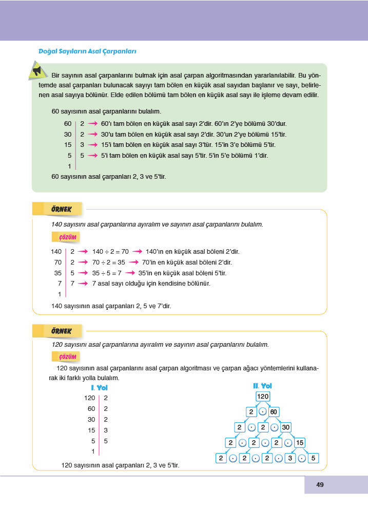 6. Sınıf Meb Yayınları Matematik Ders Kitabı Sayfa 49 Cevapları