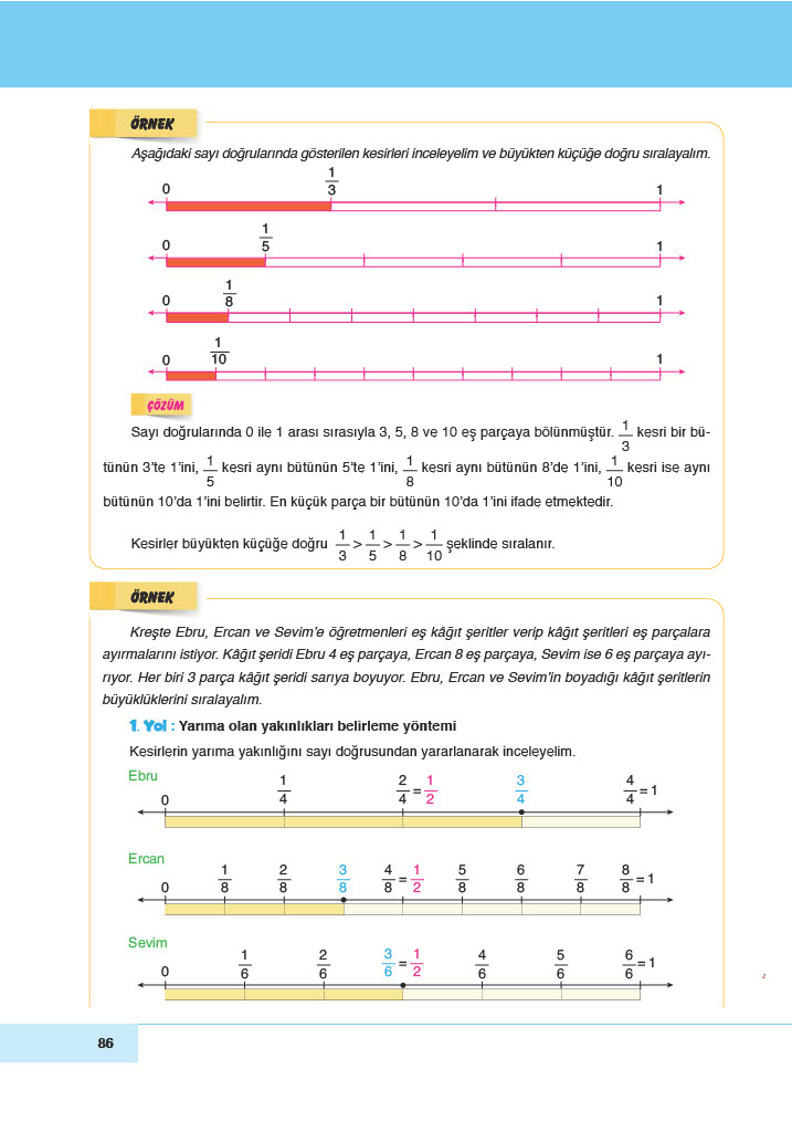 6. Sınıf Meb Yayınları Matematik Ders Kitabı Sayfa 86 Cevapları