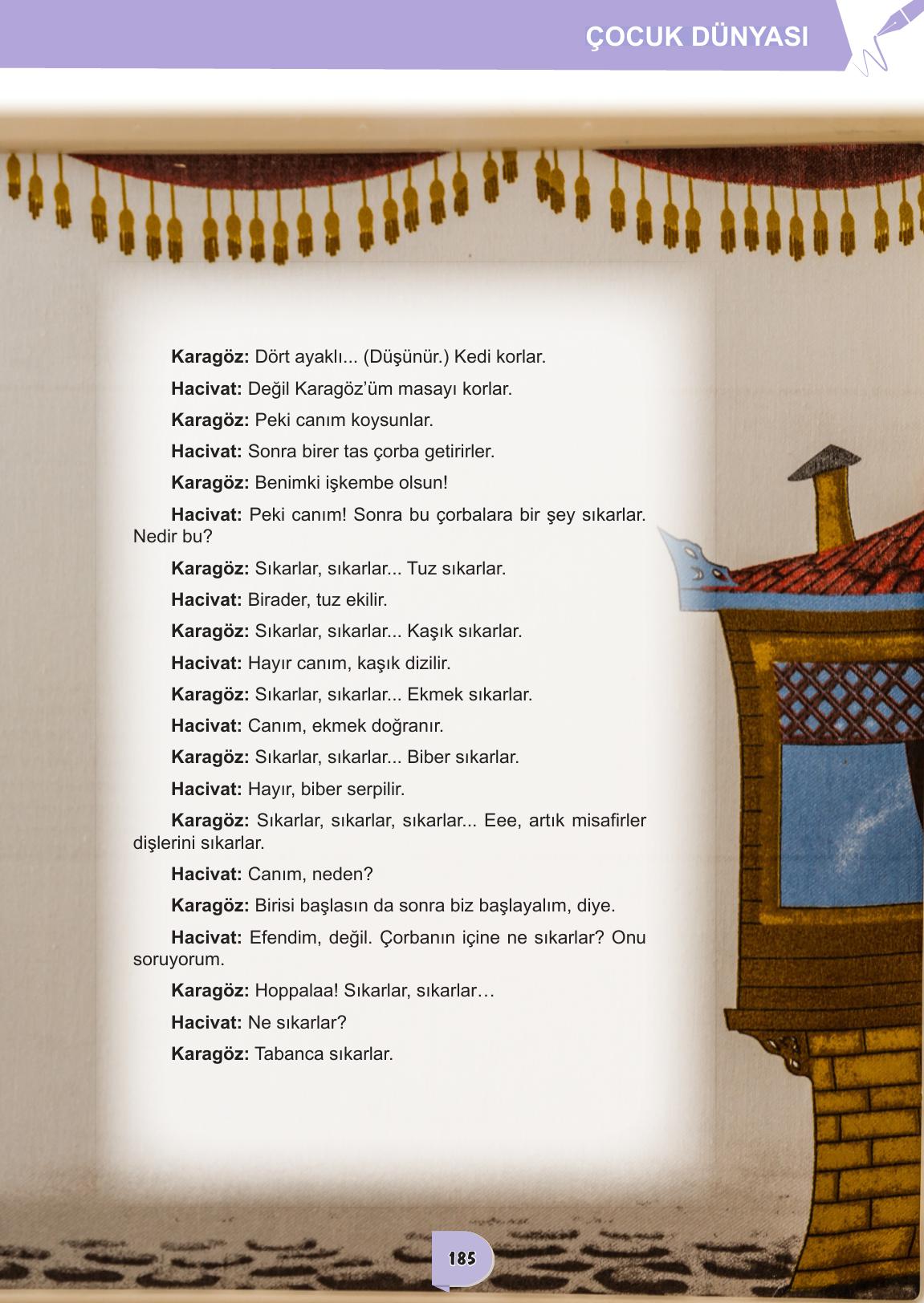 6. Sınıf Meb Yayınları Türkçe Ders Kitabı Sayfa 185 Cevapları 6. Sınıf Meb Yayınları Türkçe Ders Kitabı Sayfa 185 Cevapları