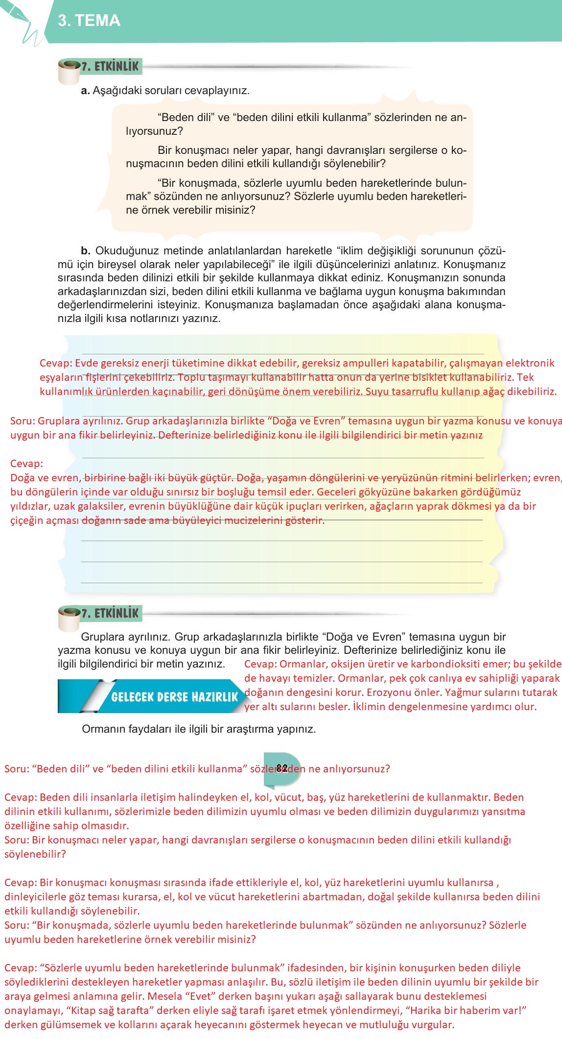 6. Sınıf Meb Yayınları Türkçe Ders Kitabı Sayfa 82 Cevapları 6. Sınıf Meb Yayınları Türkçe Ders Kitabı Sayfa 82 Cevapları