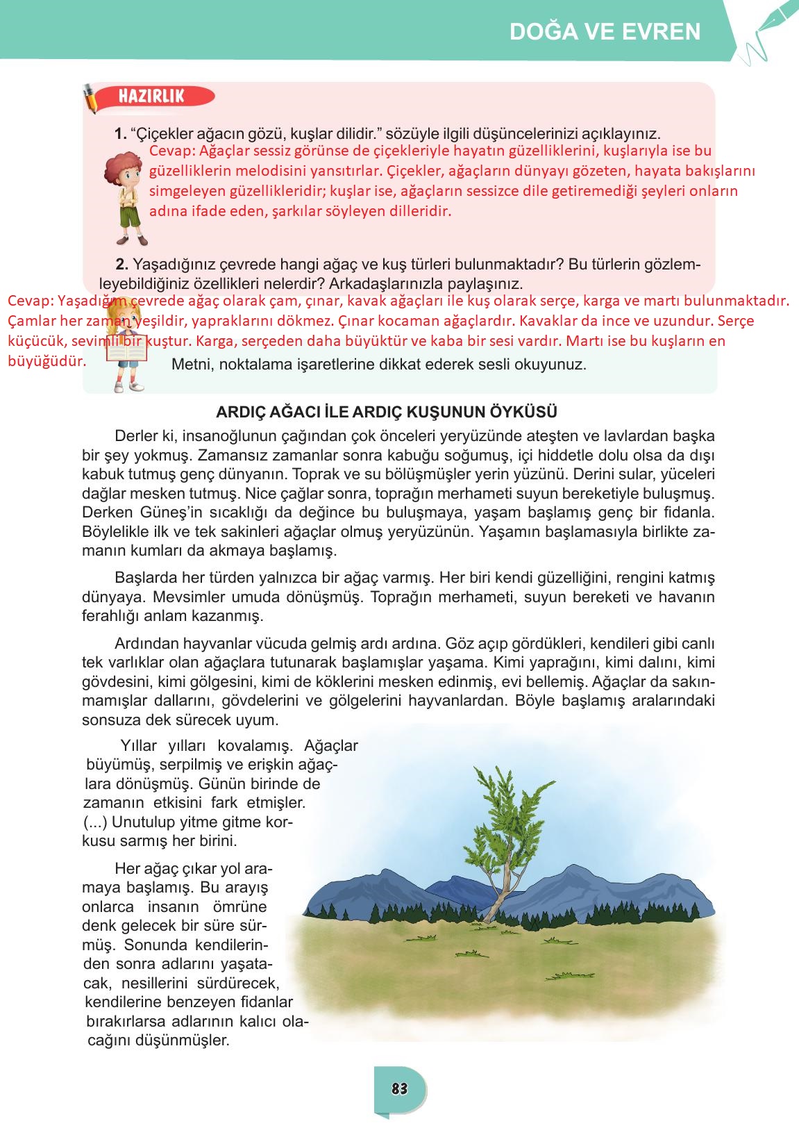 6. Sınıf Meb Yayınları Türkçe Ders Kitabı Sayfa 83 Cevapları 6. Sınıf Meb Yayınları Türkçe Ders Kitabı Sayfa 83 Cevapları
