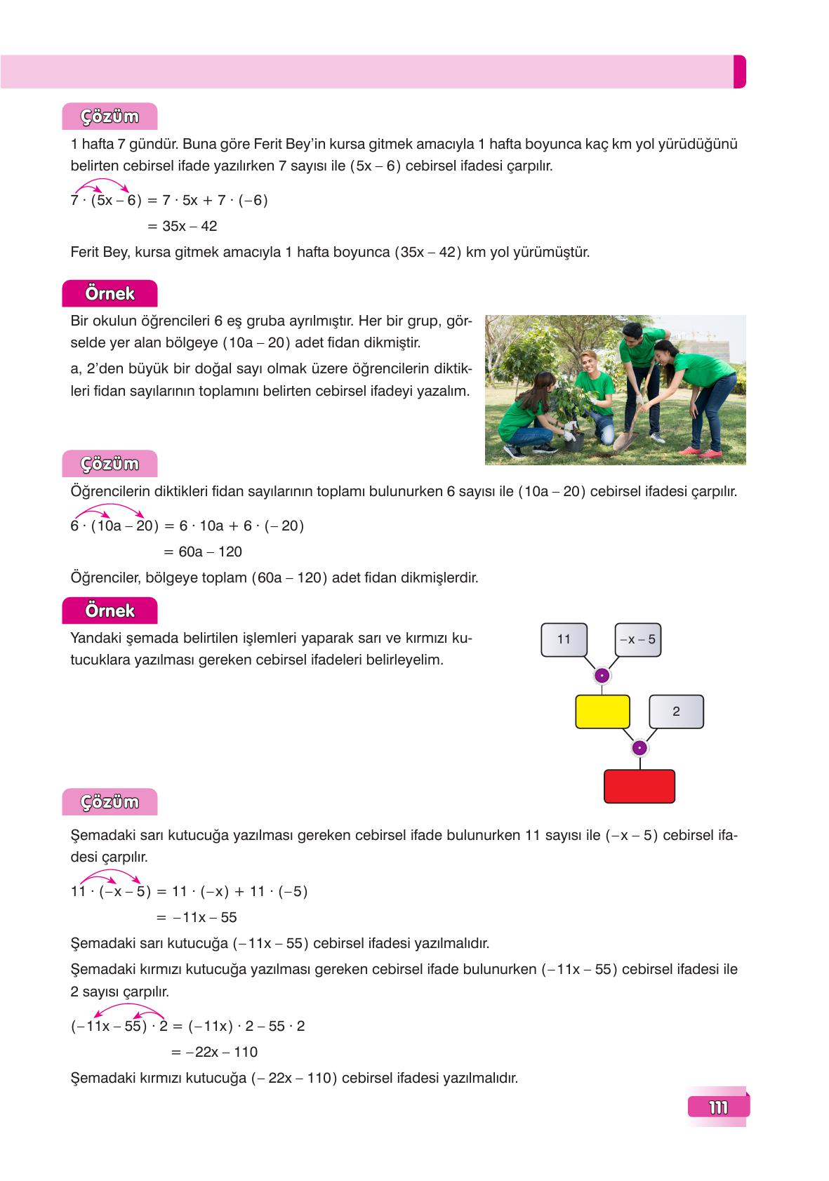 7. Sınıf Edat Yayınları Matematik Ders Kitabı Sayfa 111 Cevapları