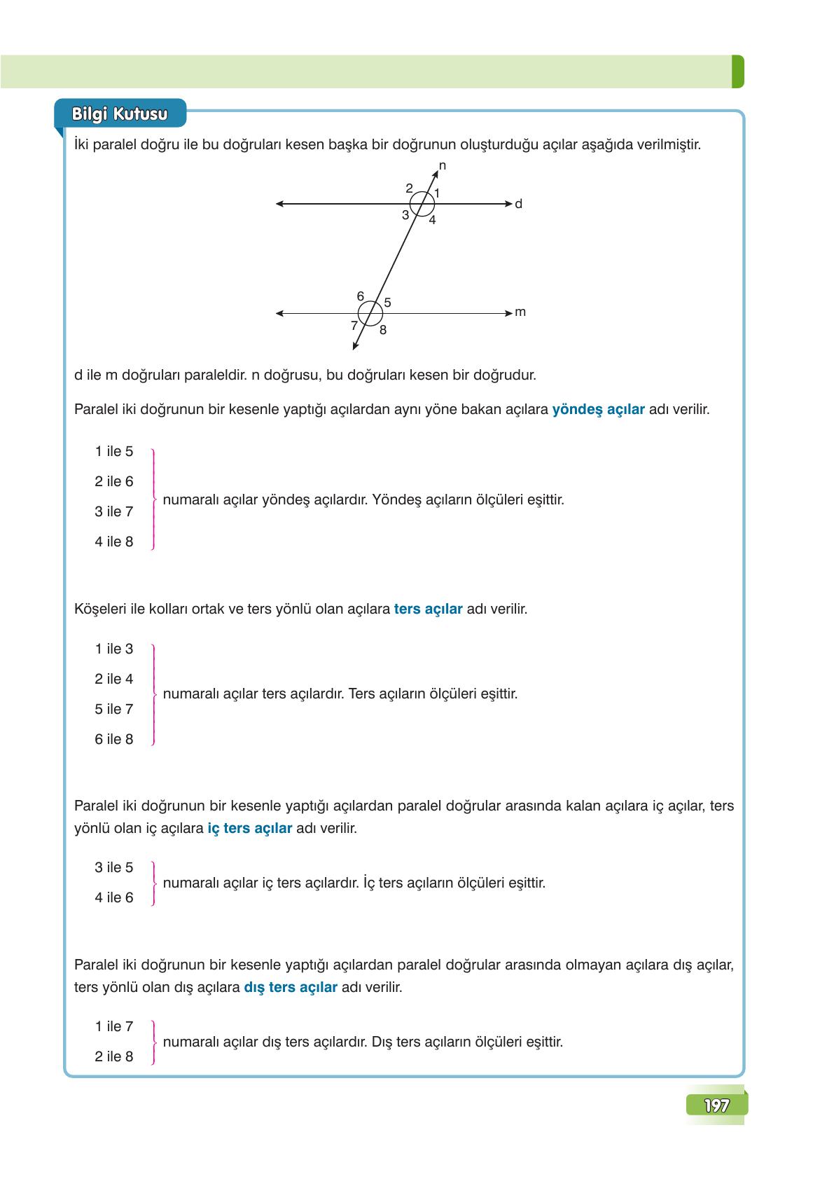 7. Sınıf Edat Yayınları Matematik Ders Kitabı Sayfa 197 Cevapları