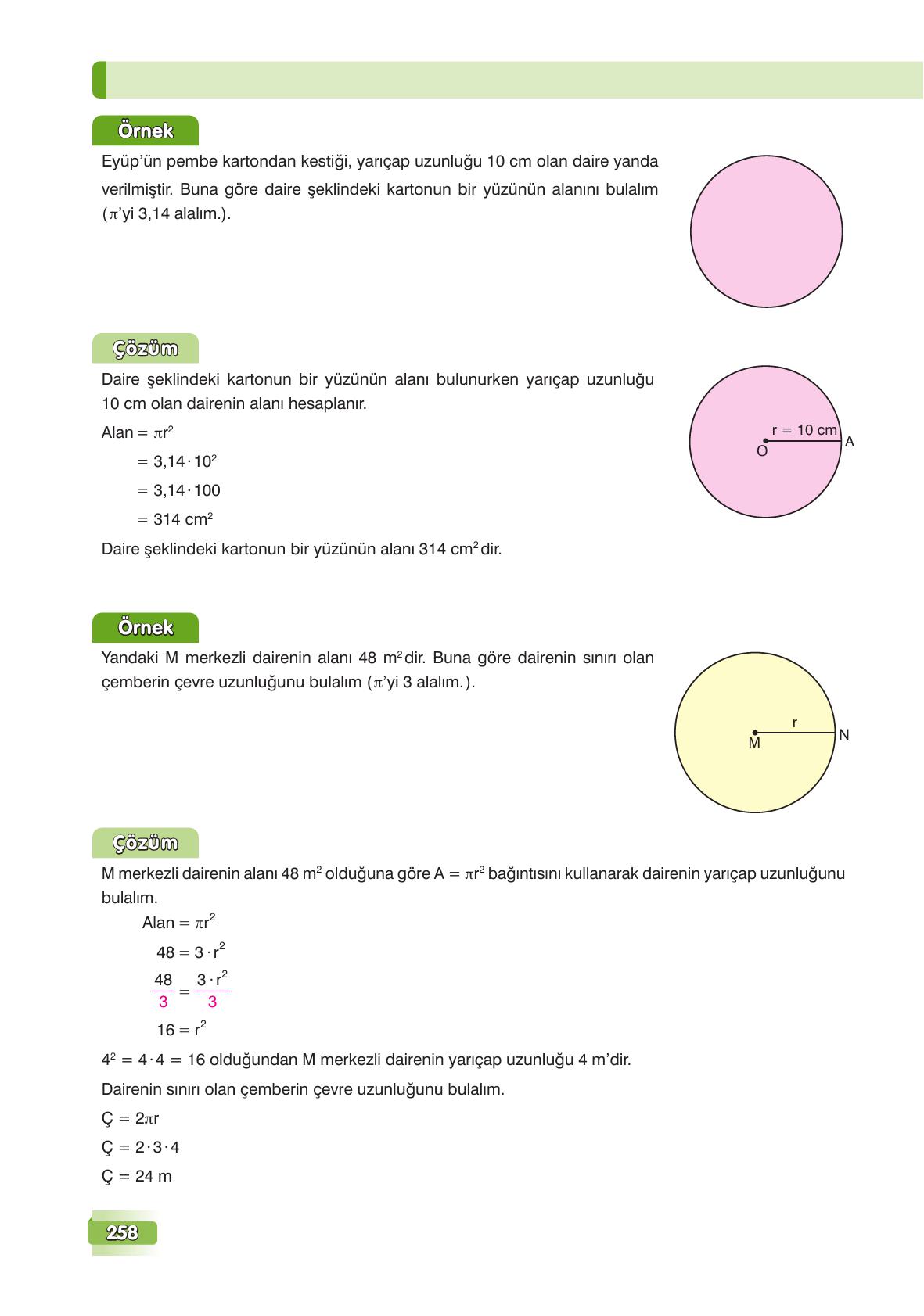 7. Sınıf Edat Yayınları Matematik Ders Kitabı Sayfa 258 Cevapları