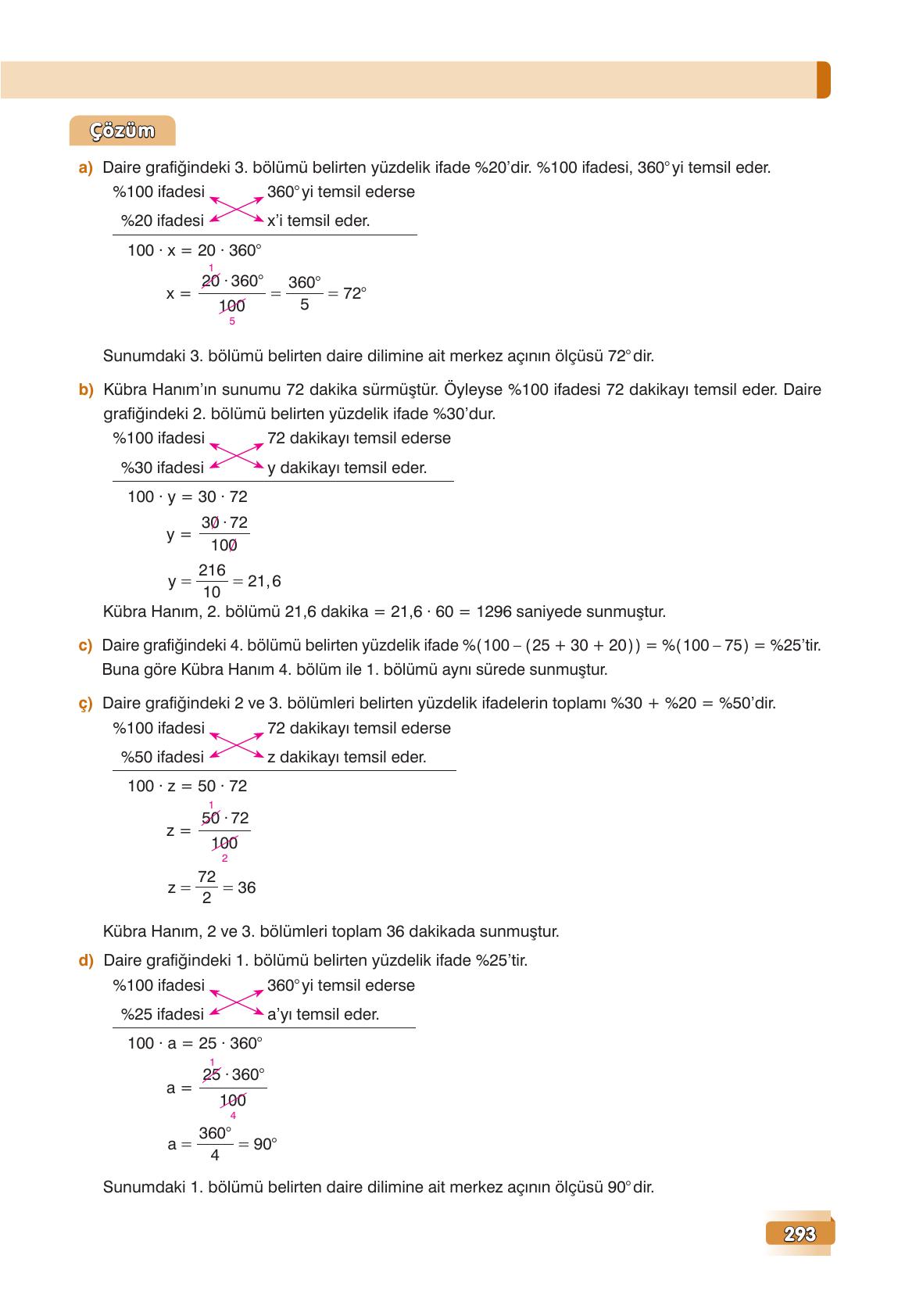 7. Sınıf Edat Yayınları Matematik Ders Kitabı Sayfa 293 Cevapları