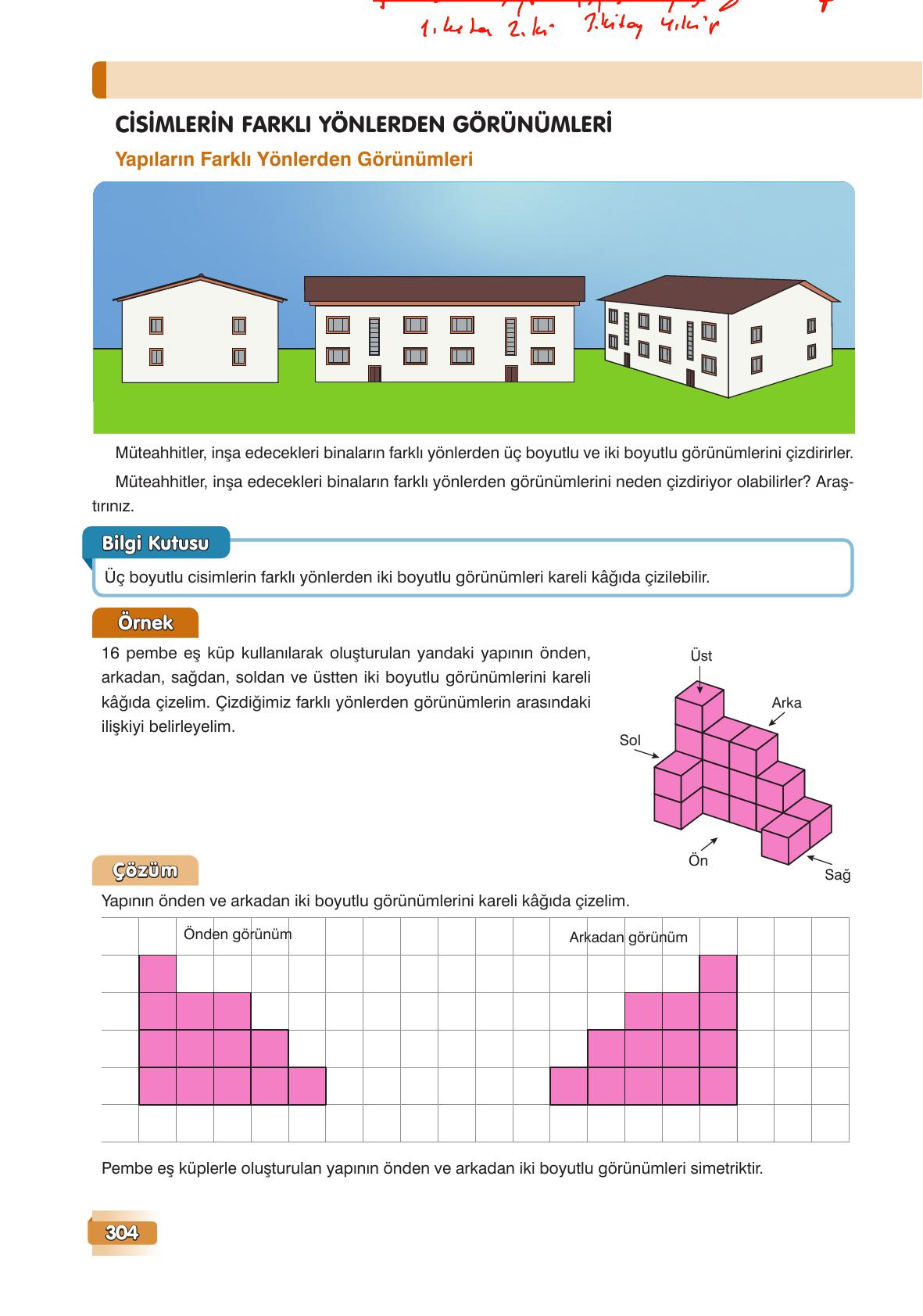 7. Sınıf Edat Yayınları Matematik Ders Kitabı Sayfa 304 Cevapları