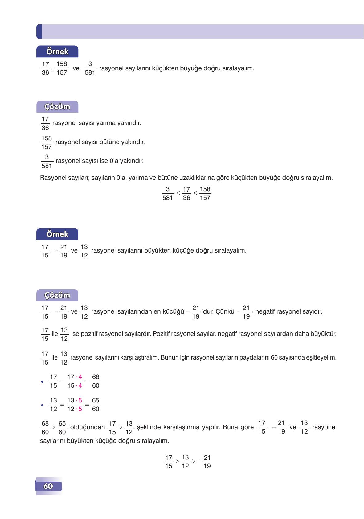 7. Sınıf Edat Yayınları Matematik Ders Kitabı Sayfa 60 Cevapları 7. Sınıf Edat Yayınları Matematik Ders Kitabı Sayfa 60 Cevapları