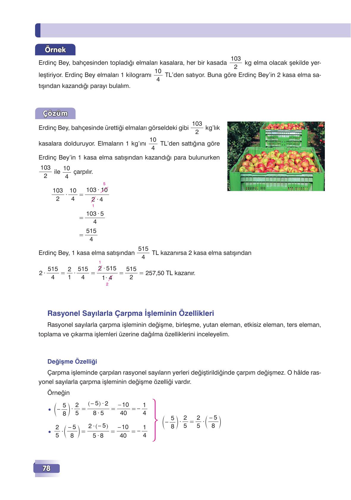 7. Sınıf Edat Yayınları Matematik Ders Kitabı Sayfa 78 Cevapları