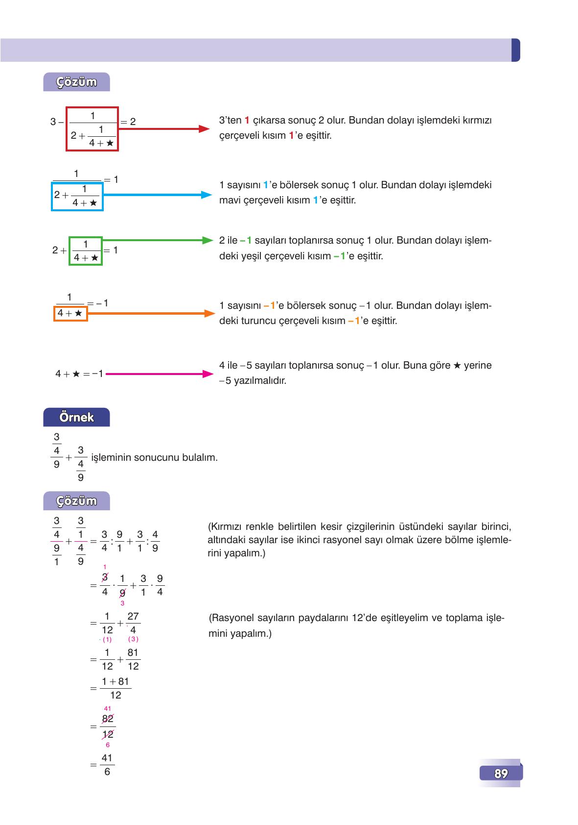 7. Sınıf Edat Yayınları Matematik Ders Kitabı Sayfa 89 Cevapları 7. Sınıf Edat Yayınları Matematik Ders Kitabı Sayfa 89 Cevapları