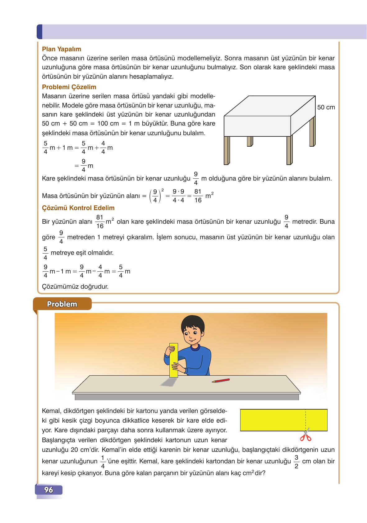 7. Sınıf Edat Yayınları Matematik Ders Kitabı Sayfa 96 Cevapları