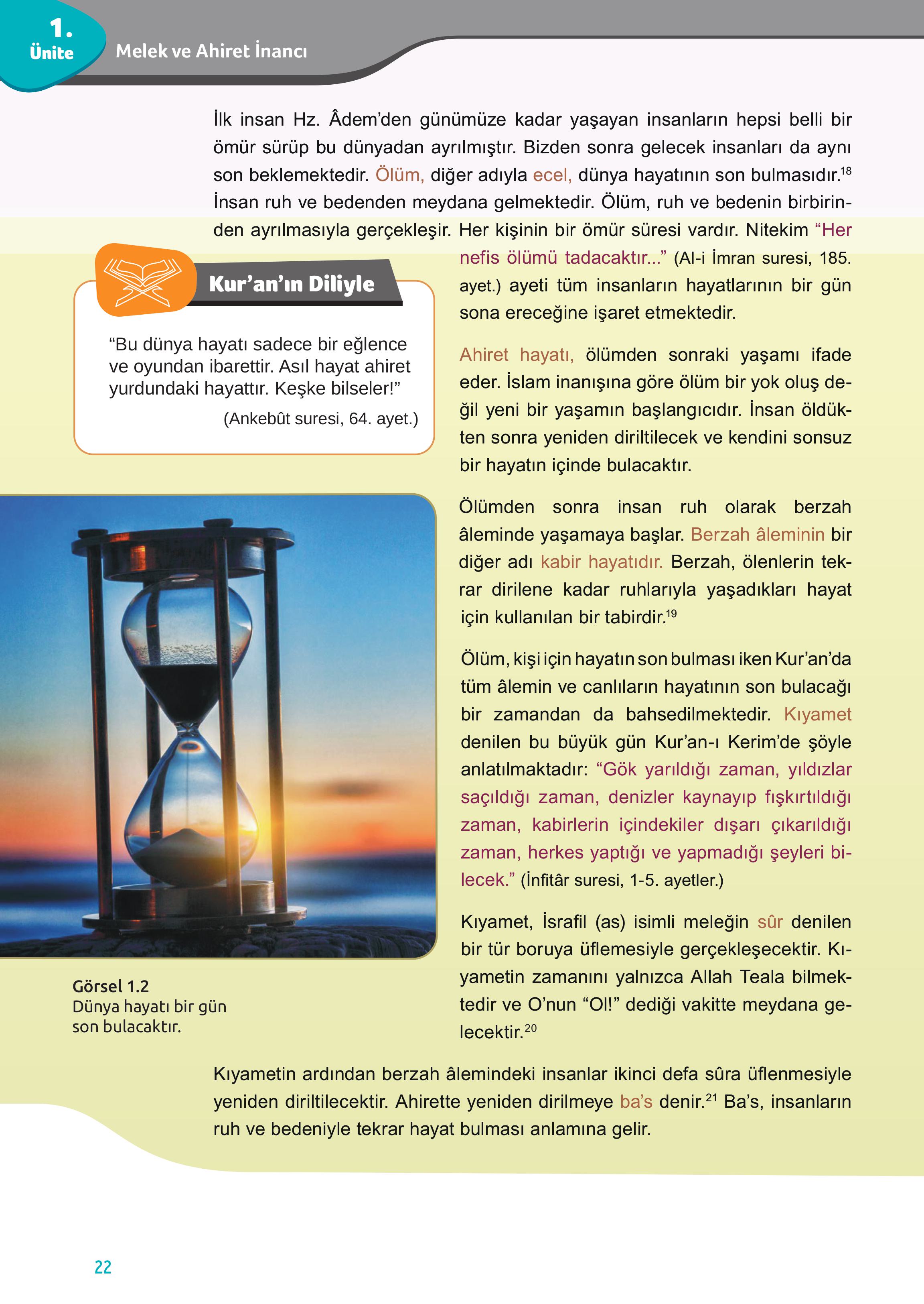 7. Sınıf Meb Yayınları Din Kültürü Ve Ahlak Bilgisi Ders Kitabı Sayfa 22 Cevapları