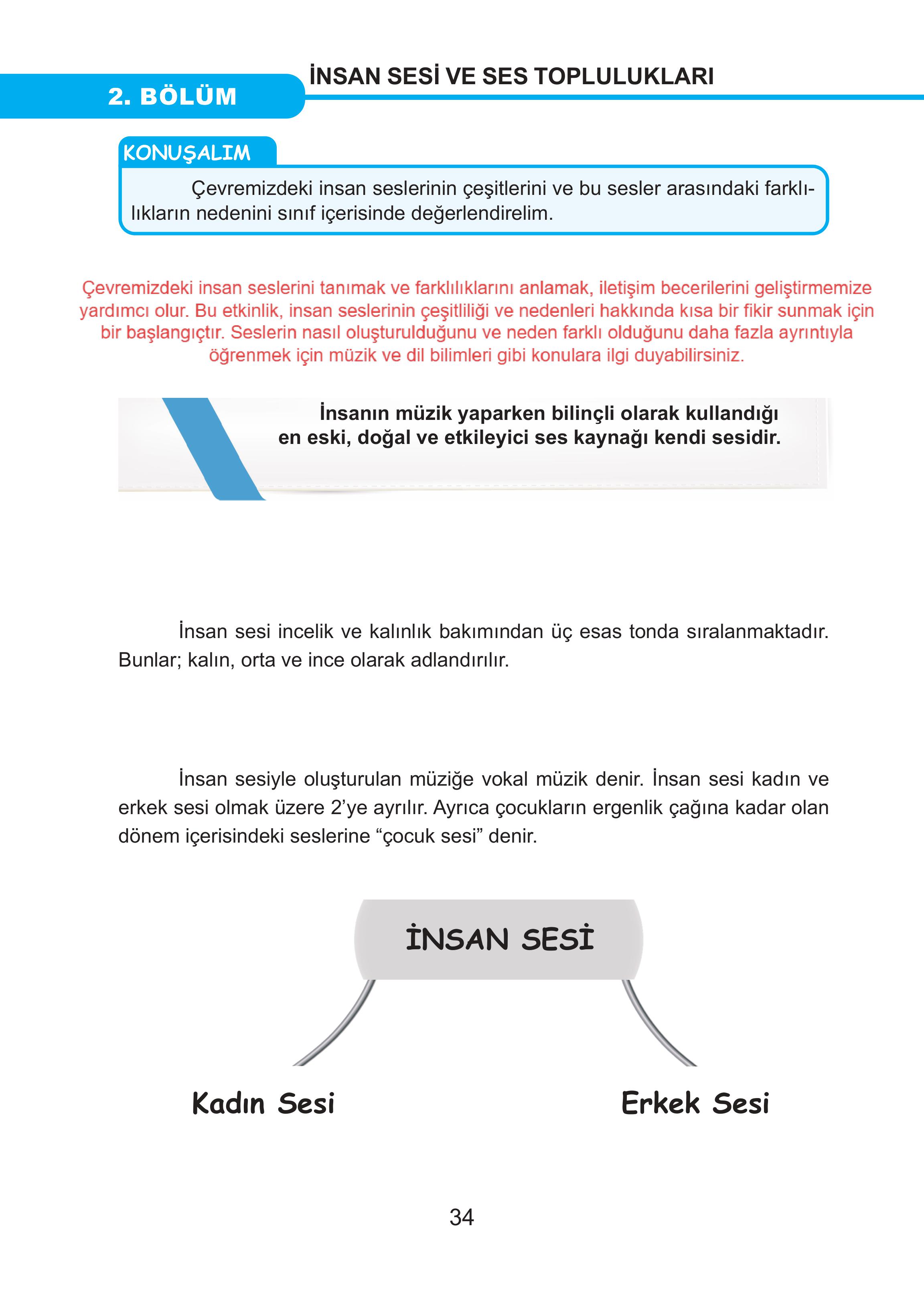 7. Sınıf Meb Yayınları Müzik Ders Kitabı Sayfa 34 Cevapları