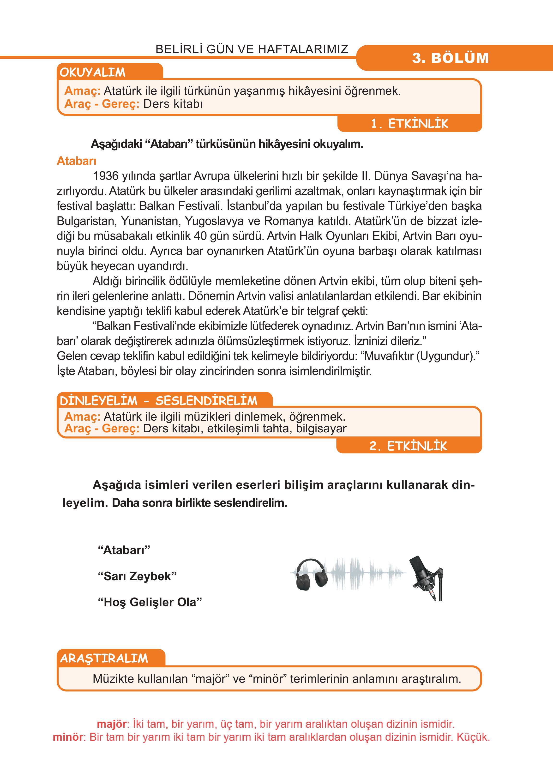 7. Sınıf Meb Yayınları Müzik Ders Kitabı Sayfa 51 Cevapları