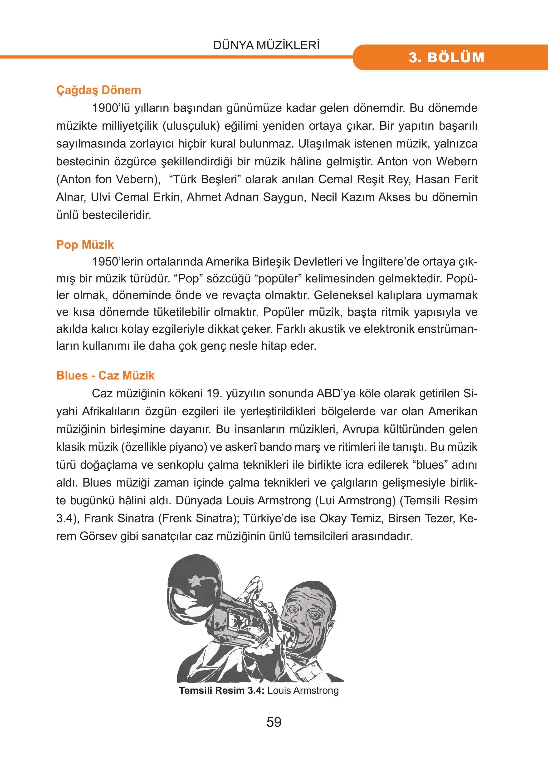 7. Sınıf Meb Yayınları Müzik Ders Kitabı Sayfa 59 Cevapları