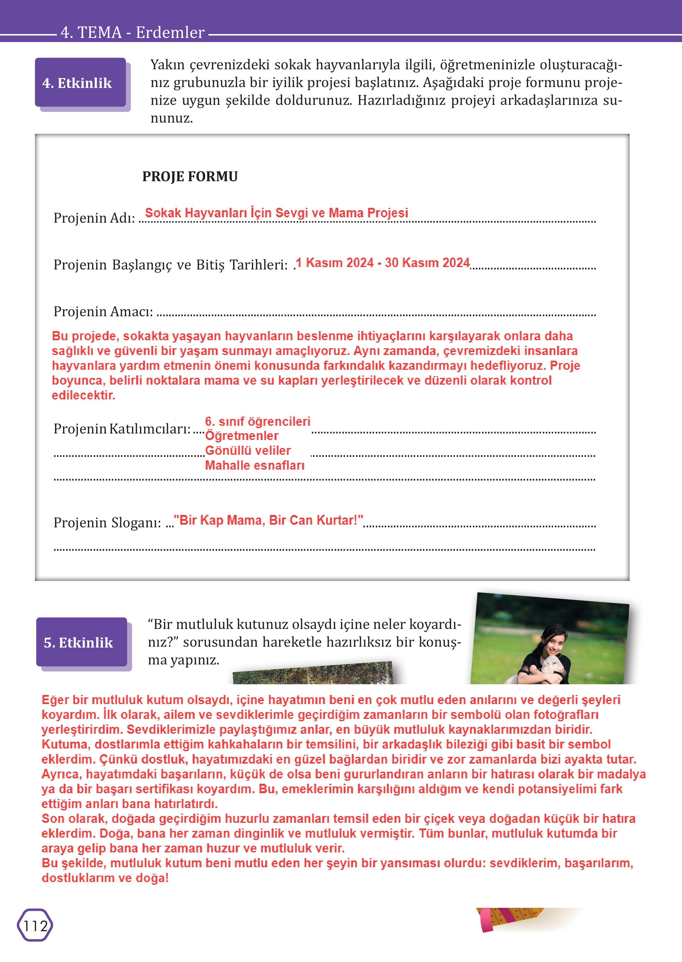 7. Sınıf Meb Yayınları Türkçe Ders Kitabı Sayfa 112 Cevapları 7. Sınıf Meb Yayınları Türkçe Ders Kitabı Sayfa 112 Cevapları