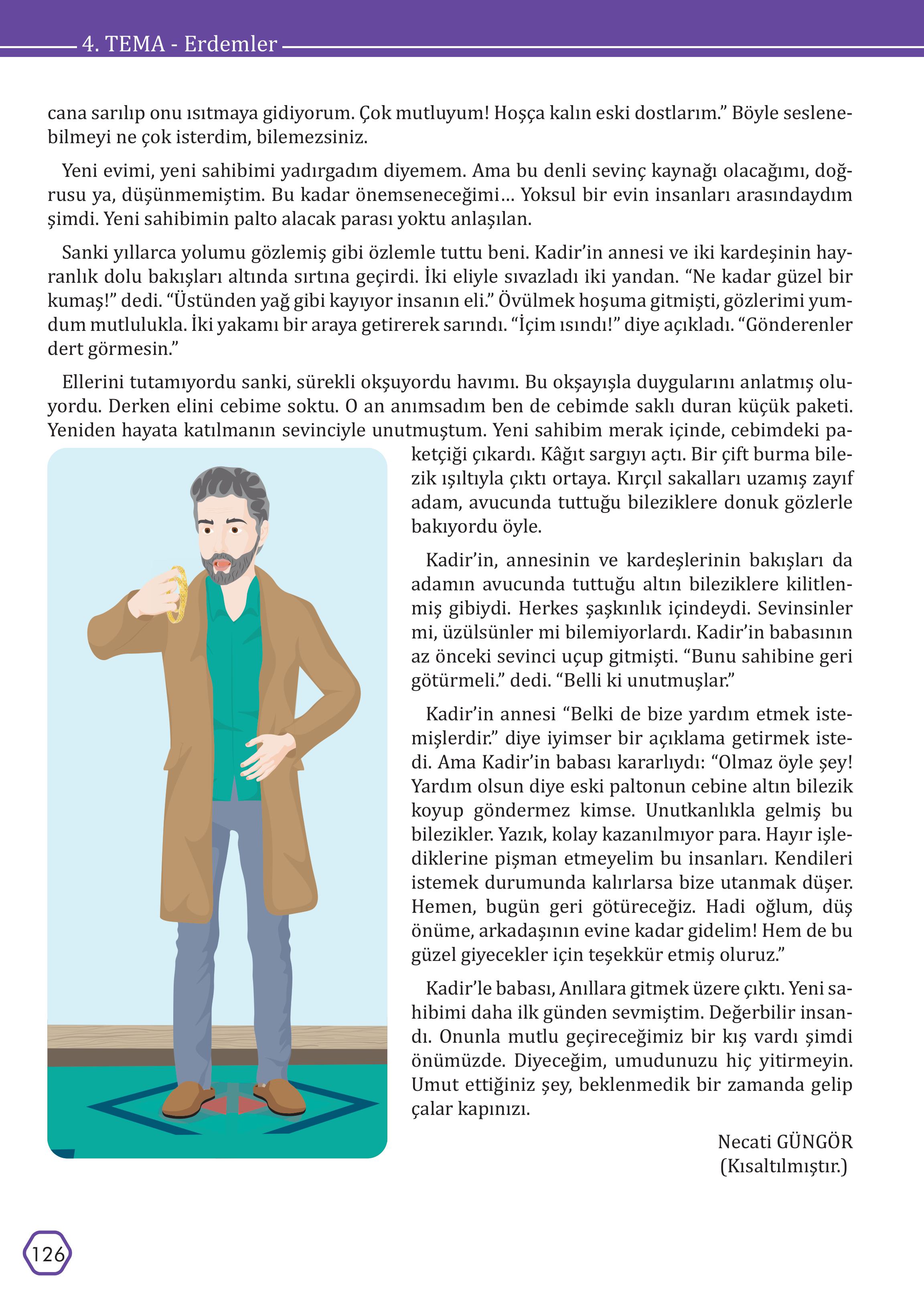 7. Sınıf Meb Yayınları Türkçe Ders Kitabı Sayfa 126 Cevapları