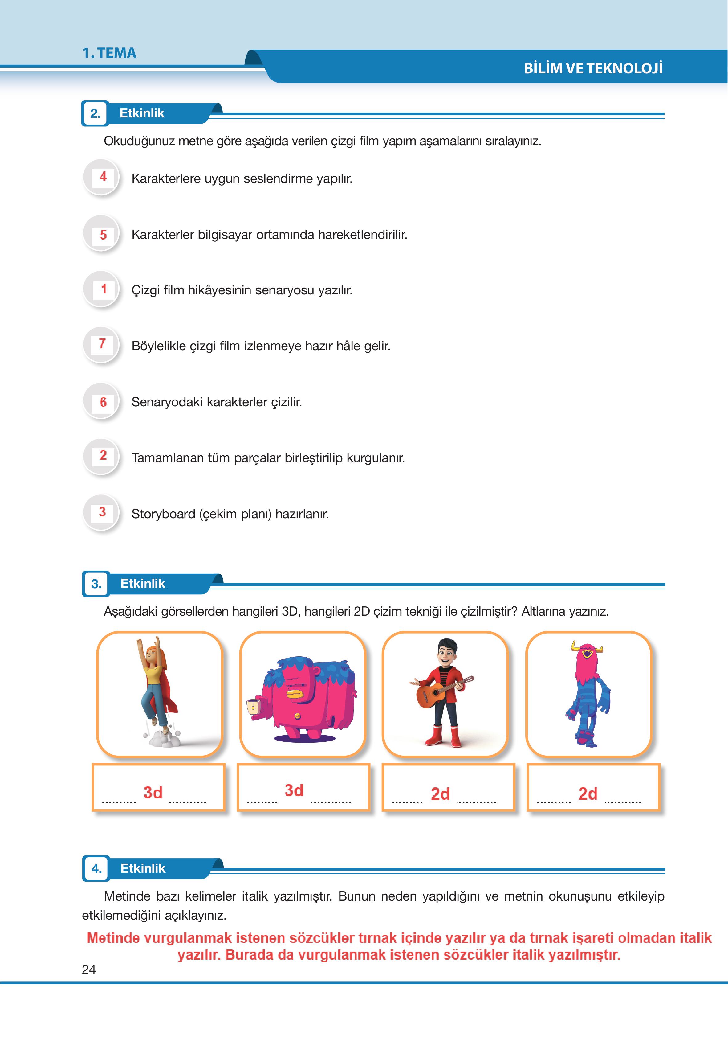 7. Sınıf Özgün Yayıncılık Türkçe Ders Kitabı Sayfa 24 Cevapları 7. Sınıf Özgün Yayıncılık Türkçe Ders Kitabı Sayfa 24 Cevapları