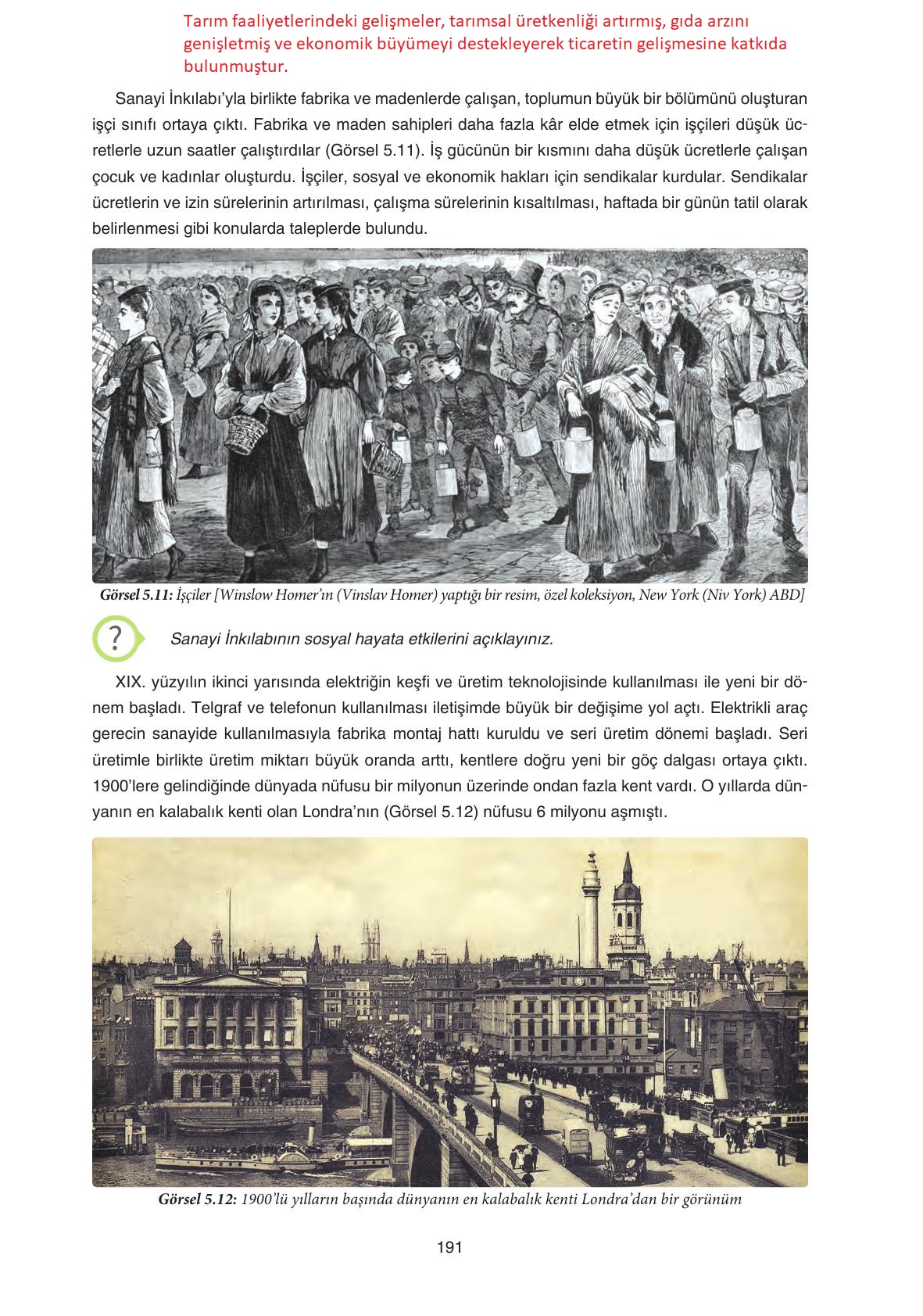 7. Sınıf Yıldırım Yayınları Sosyal Bilgiler Ders Kitabı Sayfa 191 Cevapları 7. Sınıf Yıldırım Yayınları Sosyal Bilgiler Ders Kitabı Sayfa 191 Cevapları