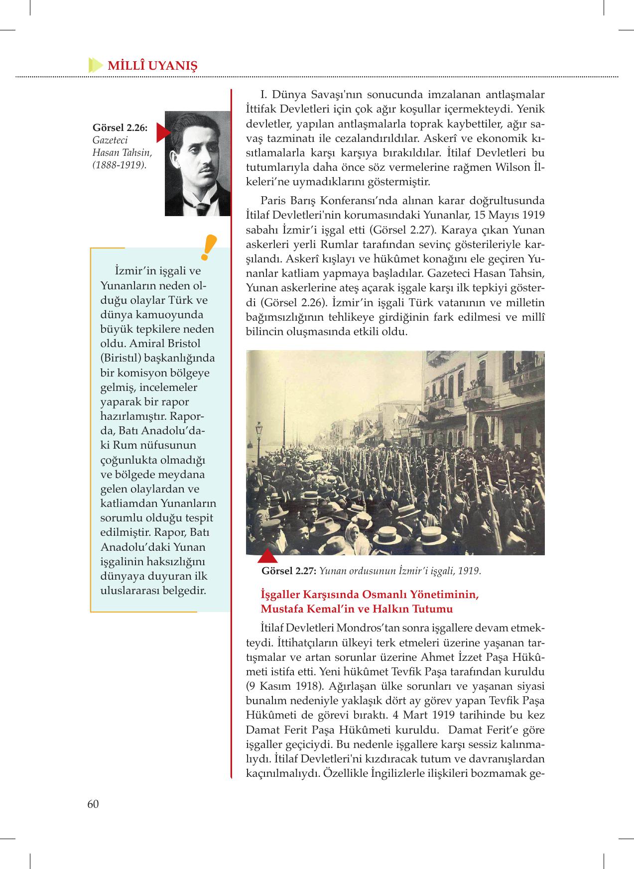 8. Sınıf Meb Yayınları İnkılap Tarihi Ve Atatürkçülük Ders Kitabı Sayfa 60 Cevapları 8. Sınıf Meb Yayınları İnkılap Tarihi Ve Atatürkçülük Ders Kitabı Sayfa 60 Cevapları