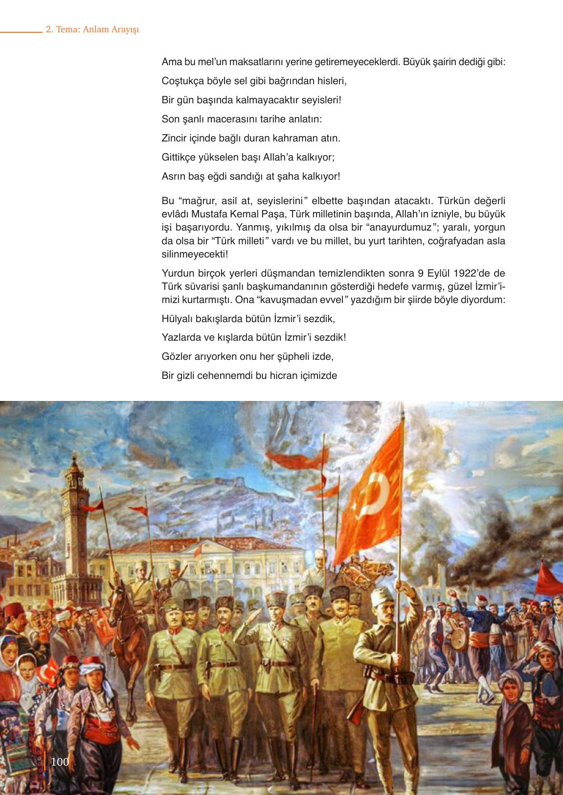 9. Sınıf Meb Yayınları Edebiyat Ders Kitabı Sayfa 100 Cevapları