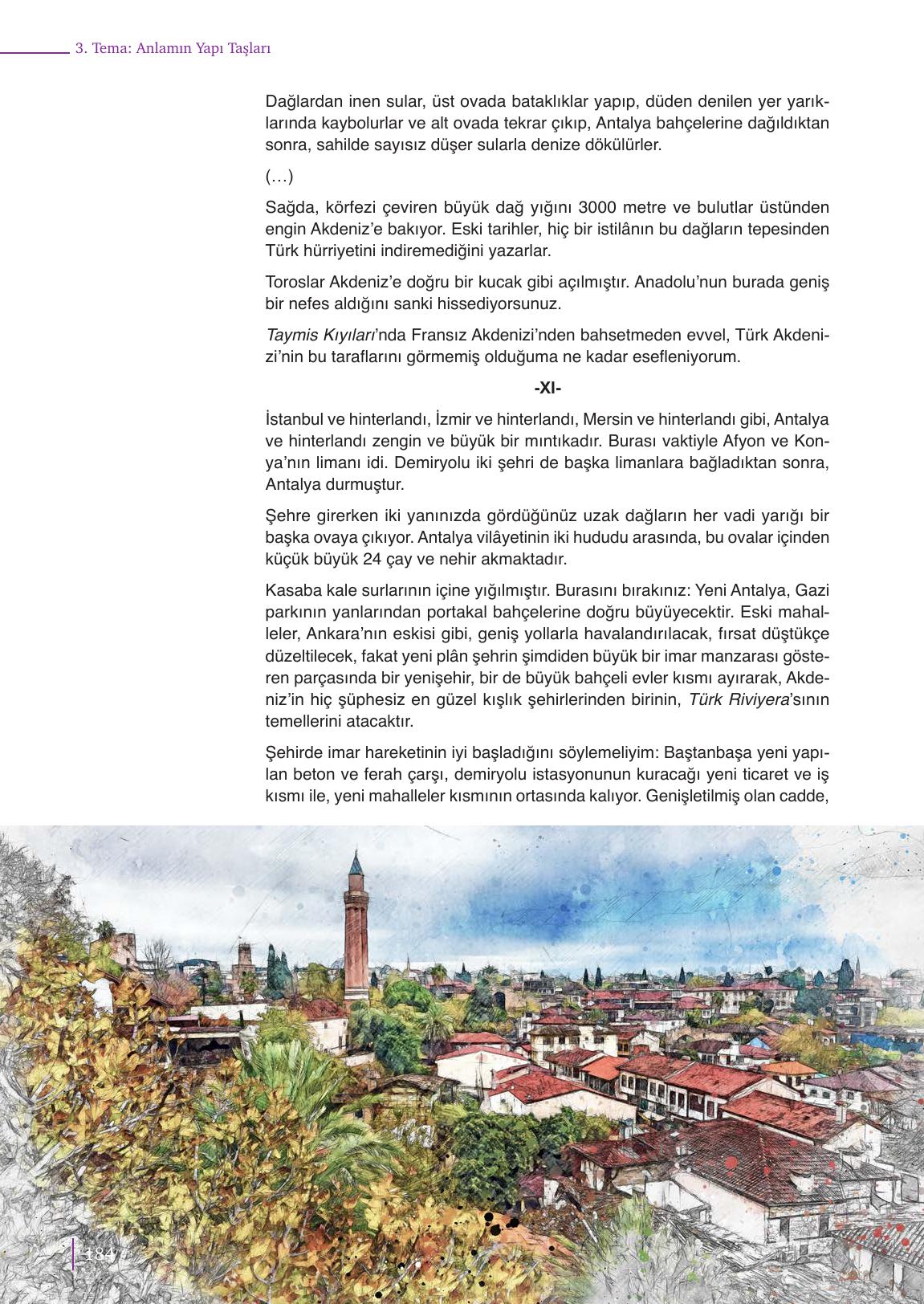 9. Sınıf Meb Yayınları Edebiyat Ders Kitabı Sayfa 184 Cevapları