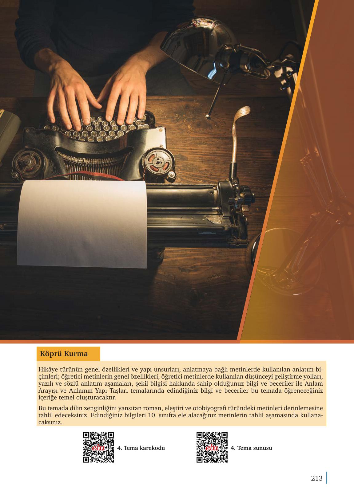 9. Sınıf Meb Yayınları Edebiyat Ders Kitabı Sayfa 213 Cevapları 9. Sınıf Meb Yayınları Edebiyat Ders Kitabı Sayfa 213 Cevapları