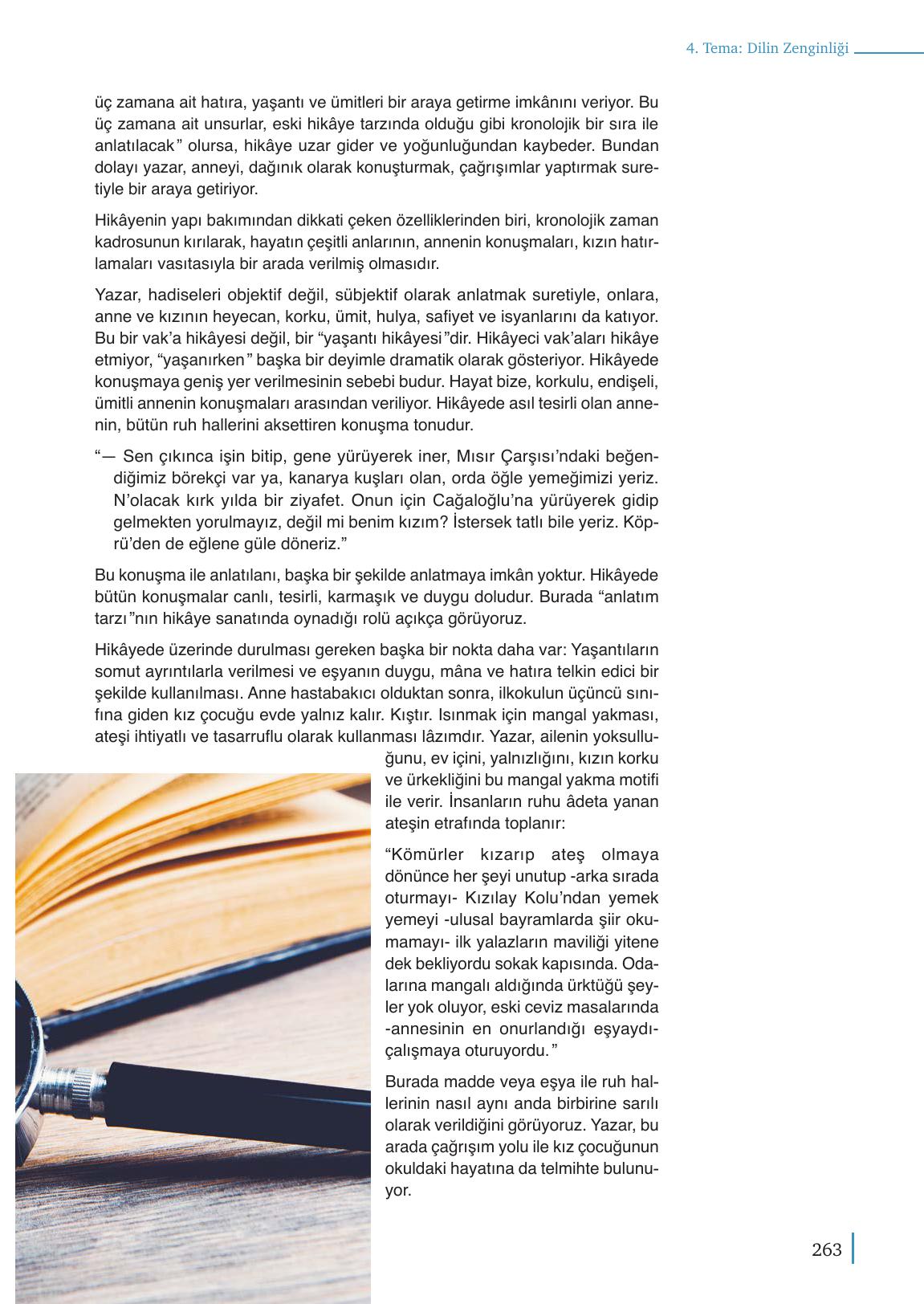 9. Sınıf Meb Yayınları Edebiyat Ders Kitabı Sayfa 263 Cevapları