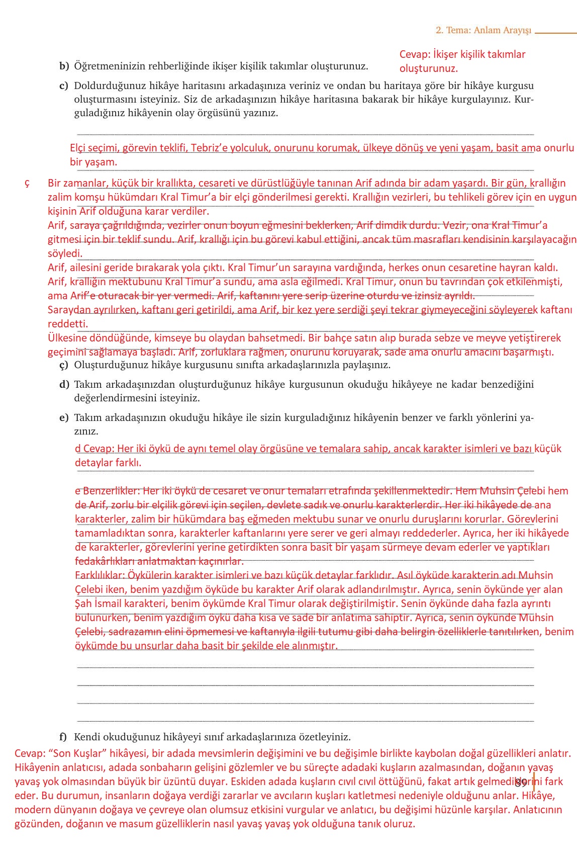 9. Sınıf Meb Yayınları Edebiyat Ders Kitabı Sayfa 89 Cevapları 9. Sınıf Meb Yayınları Edebiyat Ders Kitabı Sayfa 89 Cevapları