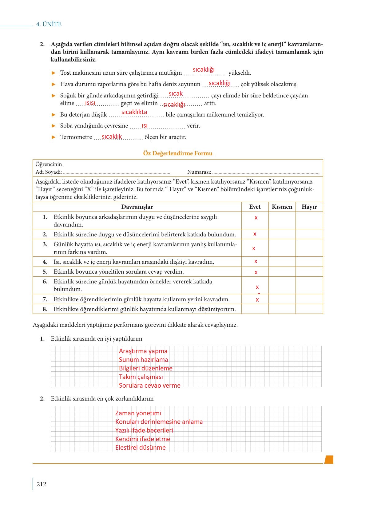 9. Sınıf Meb Yayınları Fizik Ders Kitabı Sayfa 212 Cevapları 9. Sınıf Meb Yayınları Fizik Ders Kitabı Sayfa 212 Cevapları