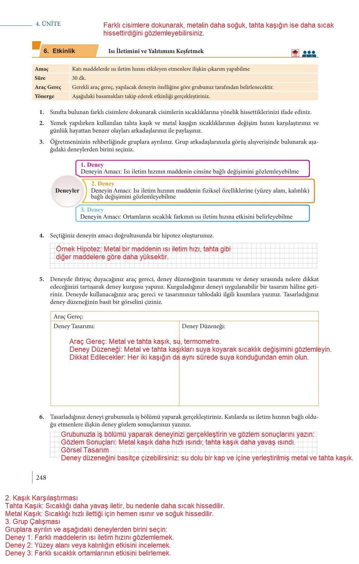 9. Sınıf Meb Yayınları Fizik Ders Kitabı Sayfa 248 Cevapları 9. Sınıf Meb Yayınları Fizik Ders Kitabı Sayfa 248 Cevapları