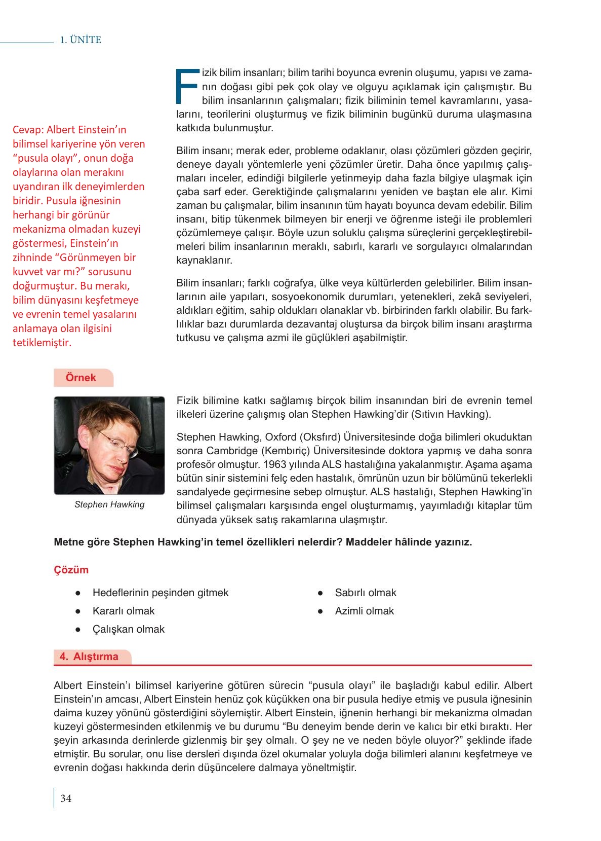 9. Sınıf Meb Yayınları Fizik Ders Kitabı Sayfa 34 Cevapları 9. Sınıf Meb Yayınları Fizik Ders Kitabı Sayfa 34 Cevapları