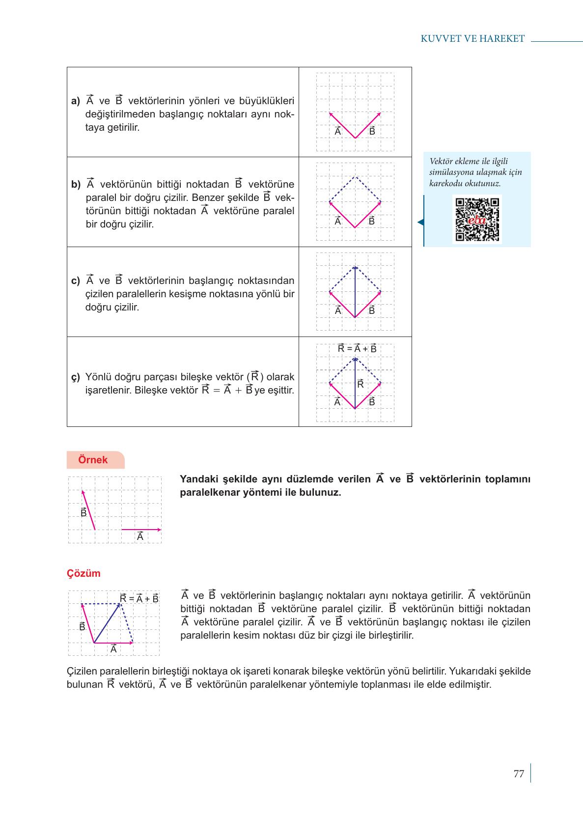 9. Sınıf Meb Yayınları Fizik Ders Kitabı Sayfa 77 Cevapları