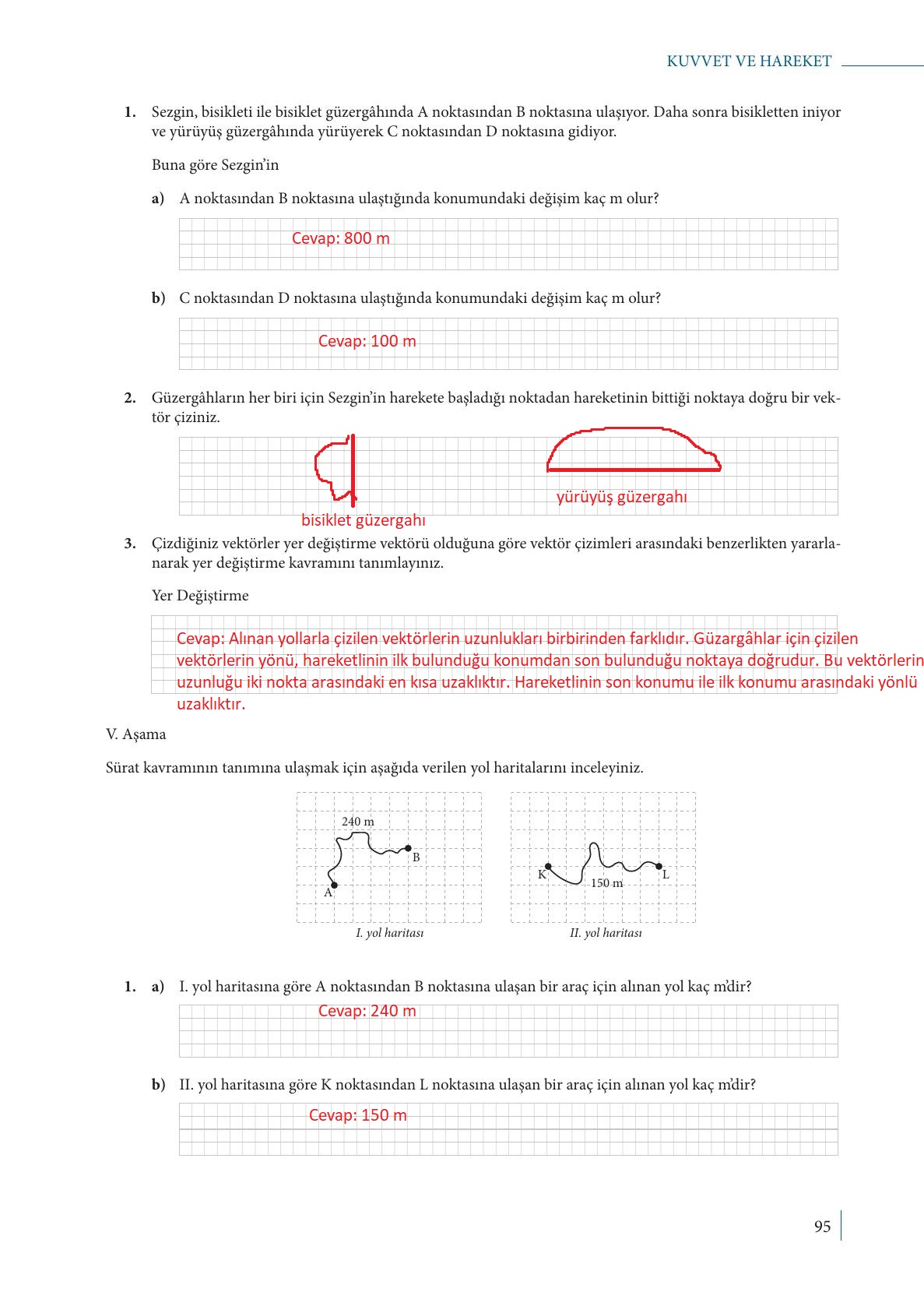9. Sınıf Meb Yayınları Fizik Ders Kitabı Sayfa 95 Cevapları 9. Sınıf Meb Yayınları Fizik Ders Kitabı Sayfa 95 Cevapları