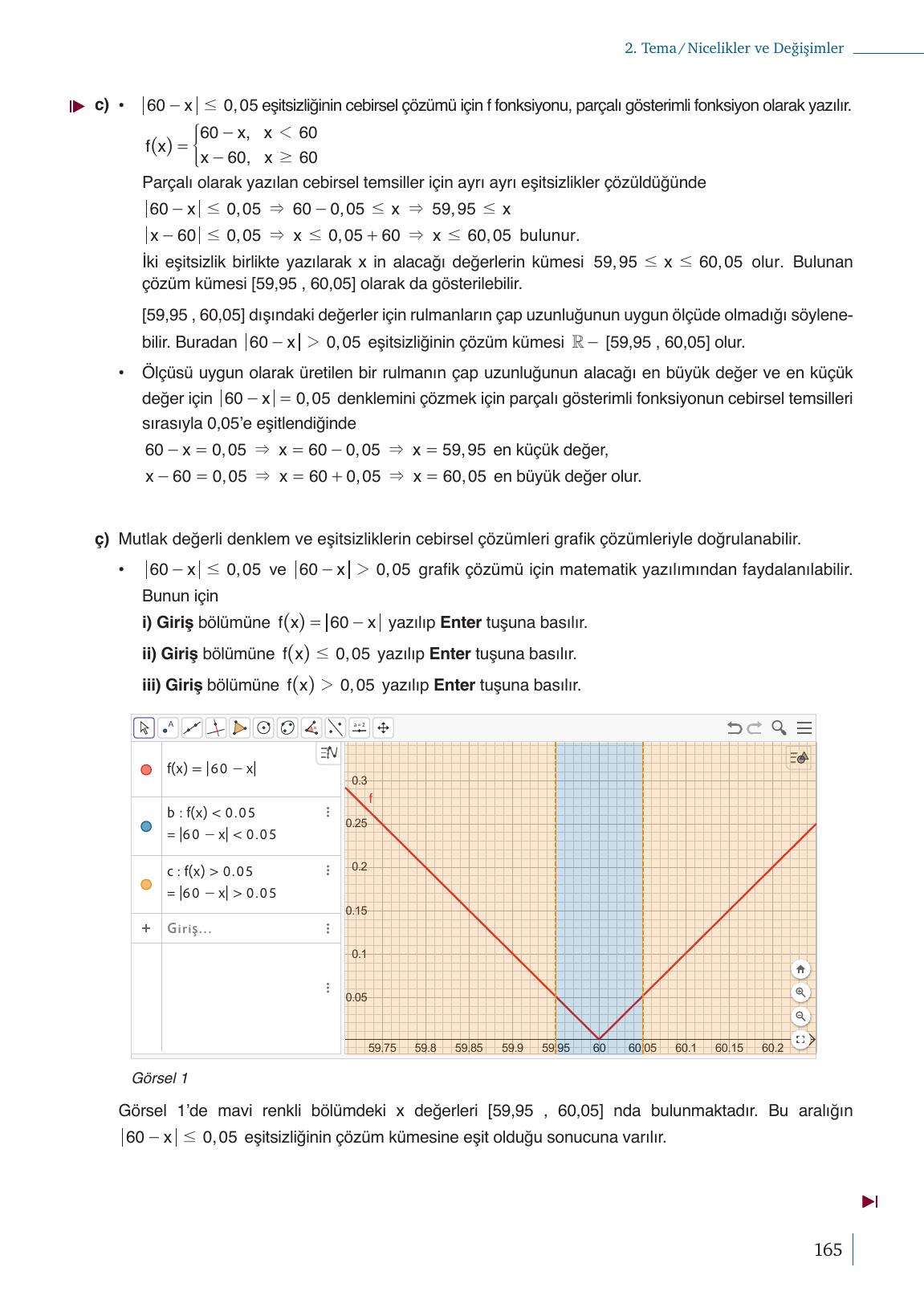 9. Sınıf Meb Yayınları Matematik Ders Kitabı Sayfa 165 Cevapları 9. Sınıf Meb Yayınları Matematik Ders Kitabı Sayfa 165 Cevapları