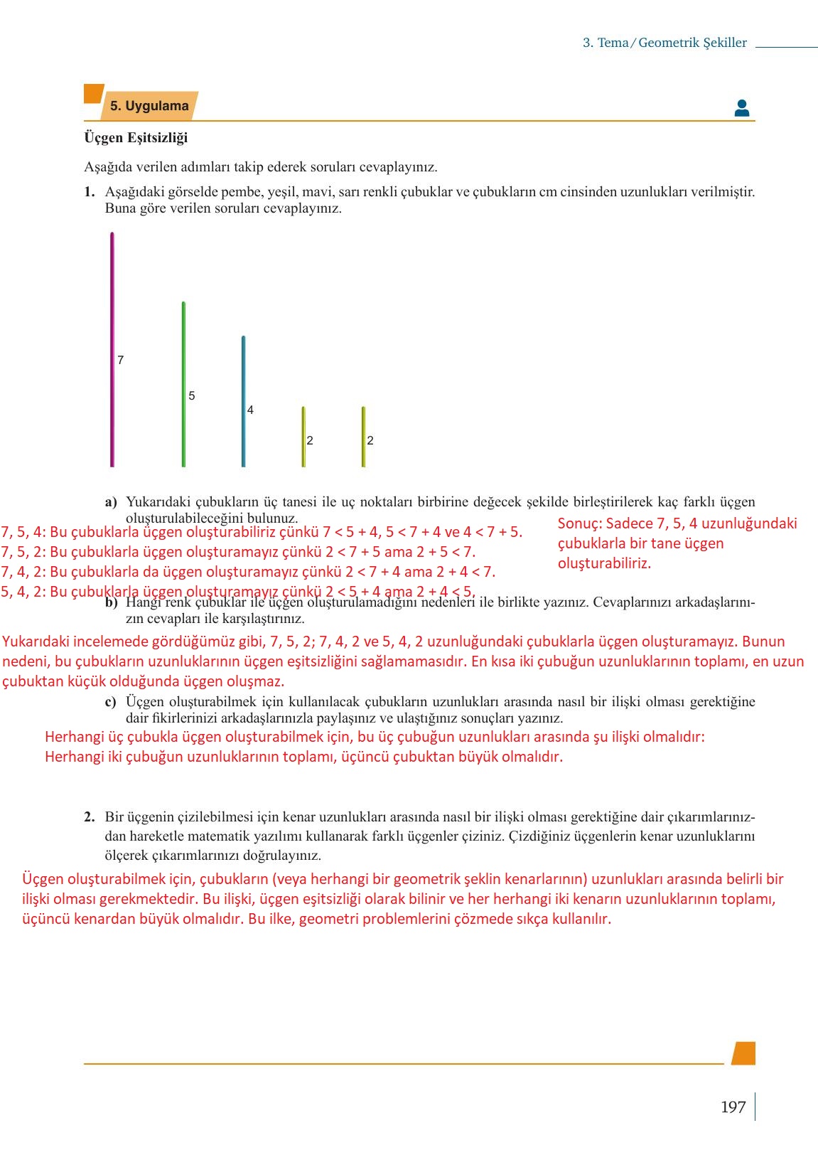 9. Sınıf Meb Yayınları Matematik Ders Kitabı Sayfa 197 Cevapları