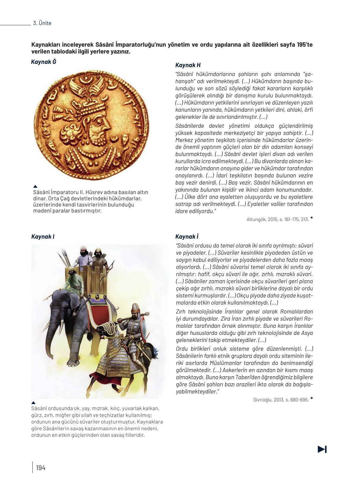 9. Sınıf Meb Yayınları Tarih Ders Kitabı Sayfa 194 Cevapları 9. Sınıf Meb Yayınları Tarih Ders Kitabı Sayfa 194 Cevapları