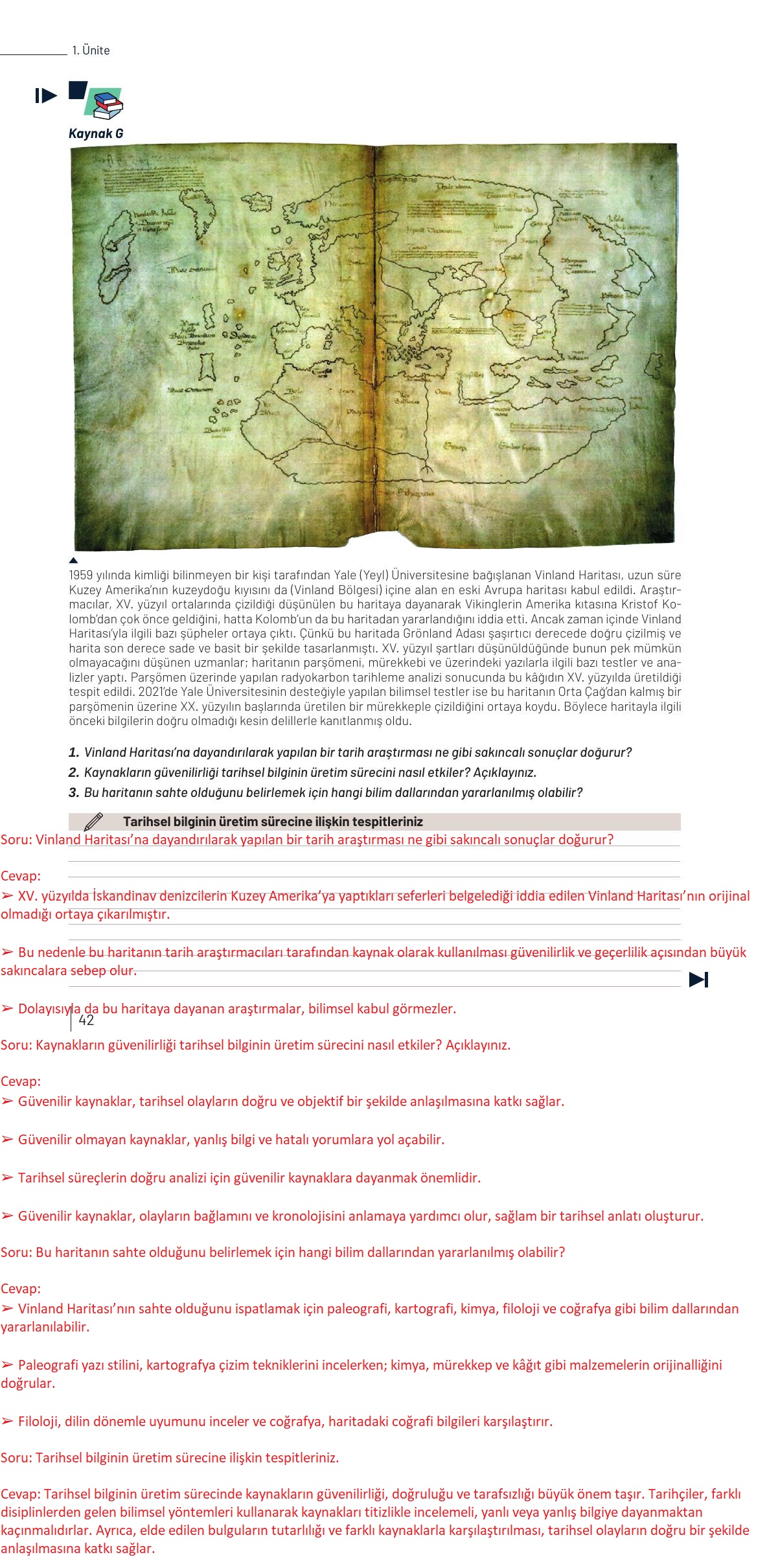 9. Sınıf Meb Yayınları Tarih Ders Kitabı Sayfa 42 Cevapları 9. Sınıf Meb Yayınları Tarih Ders Kitabı Sayfa 42 Cevapları
