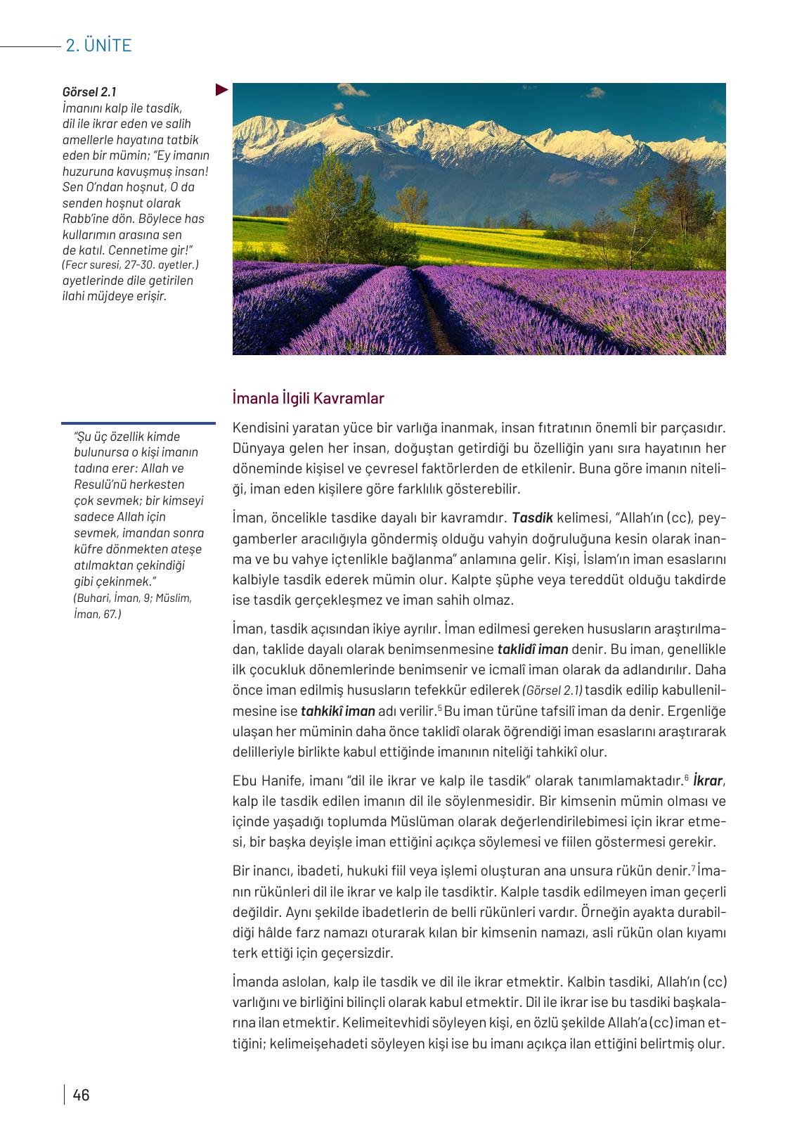 9. Sınıf Meb Yayınları Temel Dini Bilgiler Ders Kitabı Sayfa 46 Cevapları 9. Sınıf Meb Yayınları Temel Dini Bilgiler Ders Kitabı Sayfa 46 Cevapları