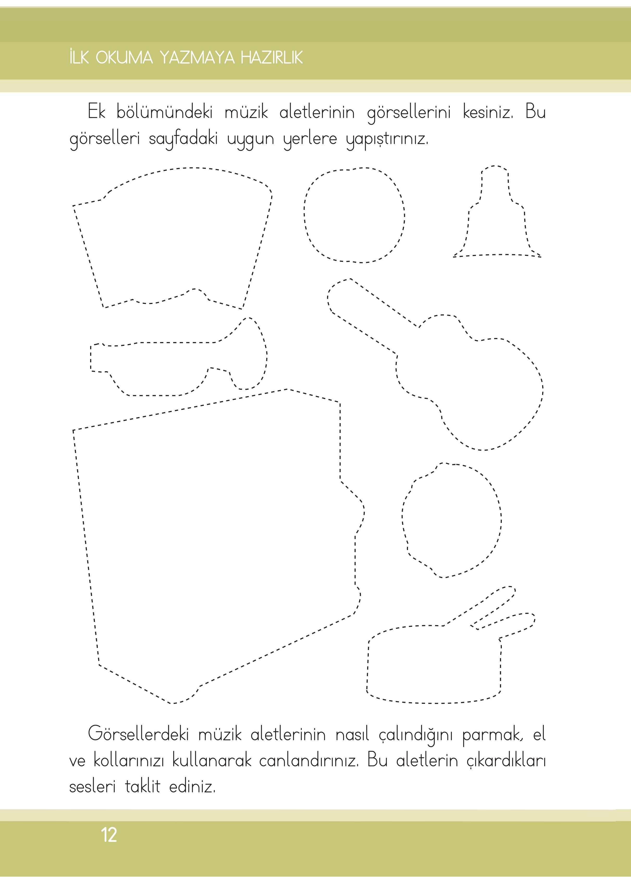 1. Sınıf İlke Yayınları İlk Okuma Yazma Ders Kitabı Sayfa 12 Cevapları