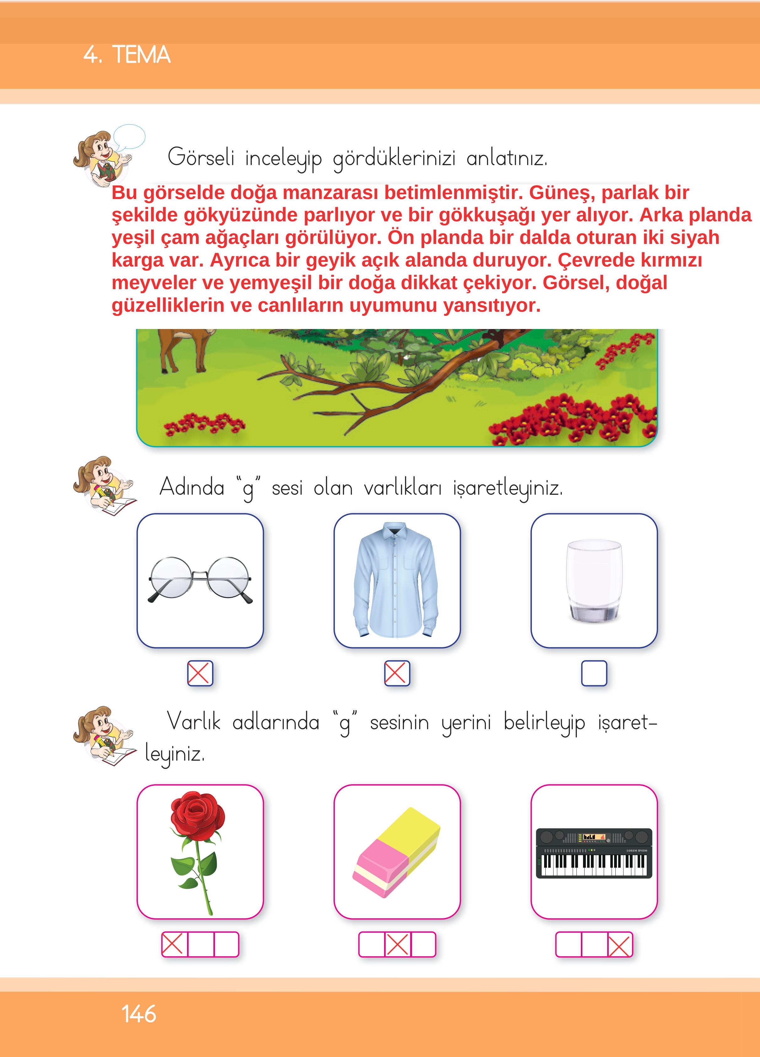 1. Sınıf İlke Yayınları İlk Okuma Yazma Ders Kitabı Sayfa 146 Cevapları