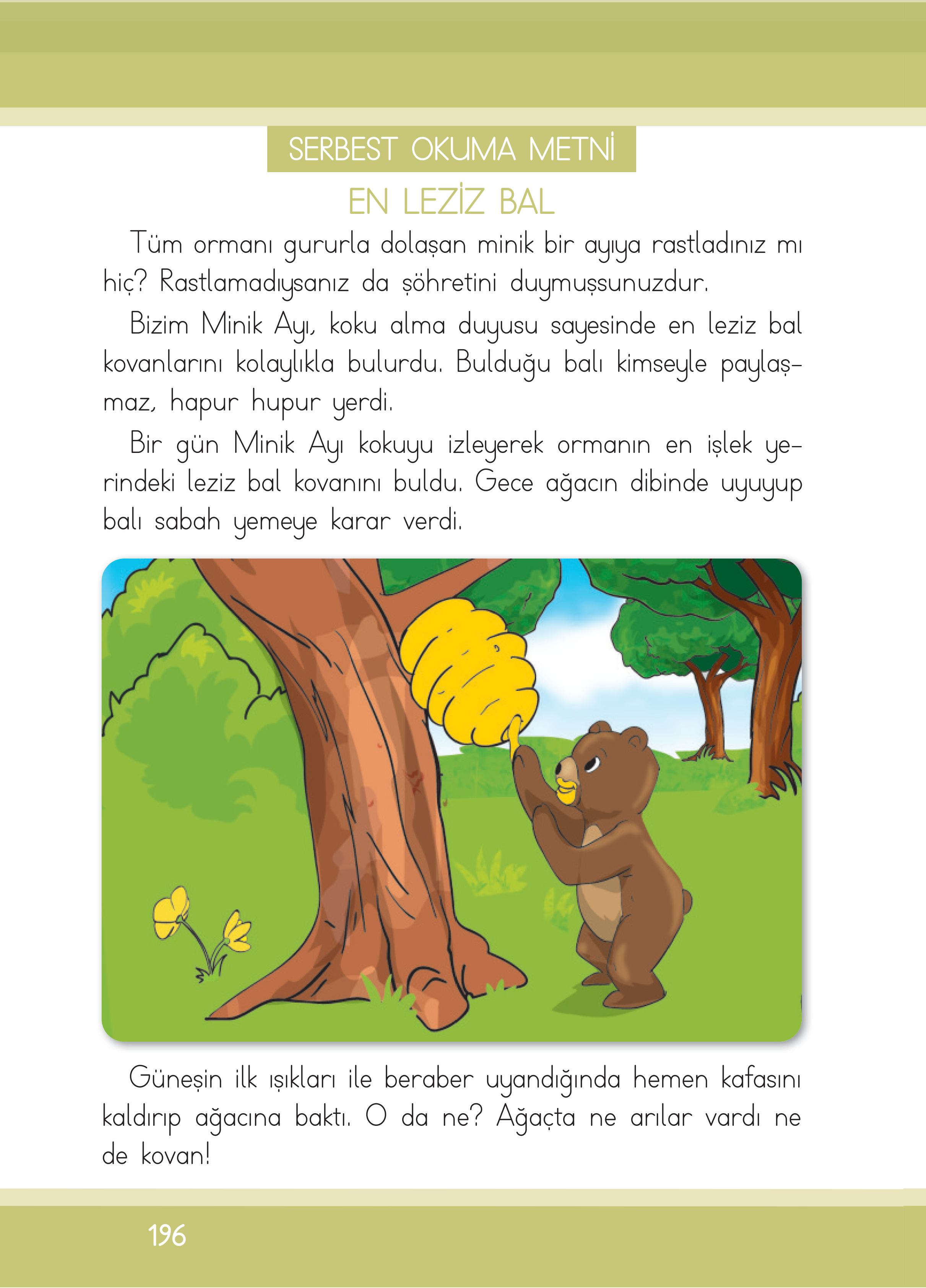 1. Sınıf İlke Yayınları İlk Okuma Yazma Ders Kitabı Sayfa 196 Cevapları