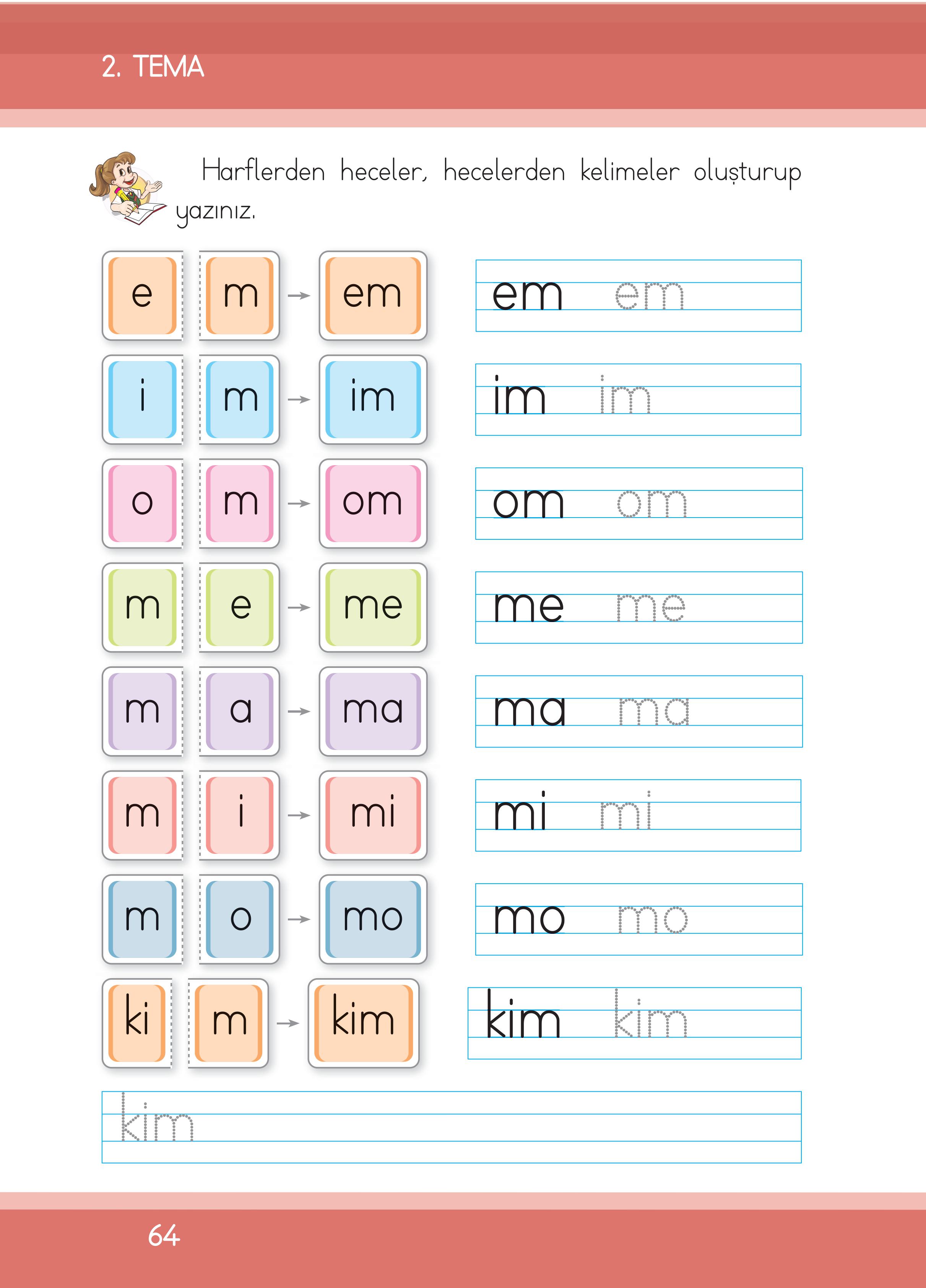 1. Sınıf İlke Yayınları İlk Okuma Yazma Ders Kitabı Sayfa 64 Cevapları 1. Sınıf İlke Yayınları İlk Okuma Yazma Ders Kitabı Sayfa 64 Cevapları