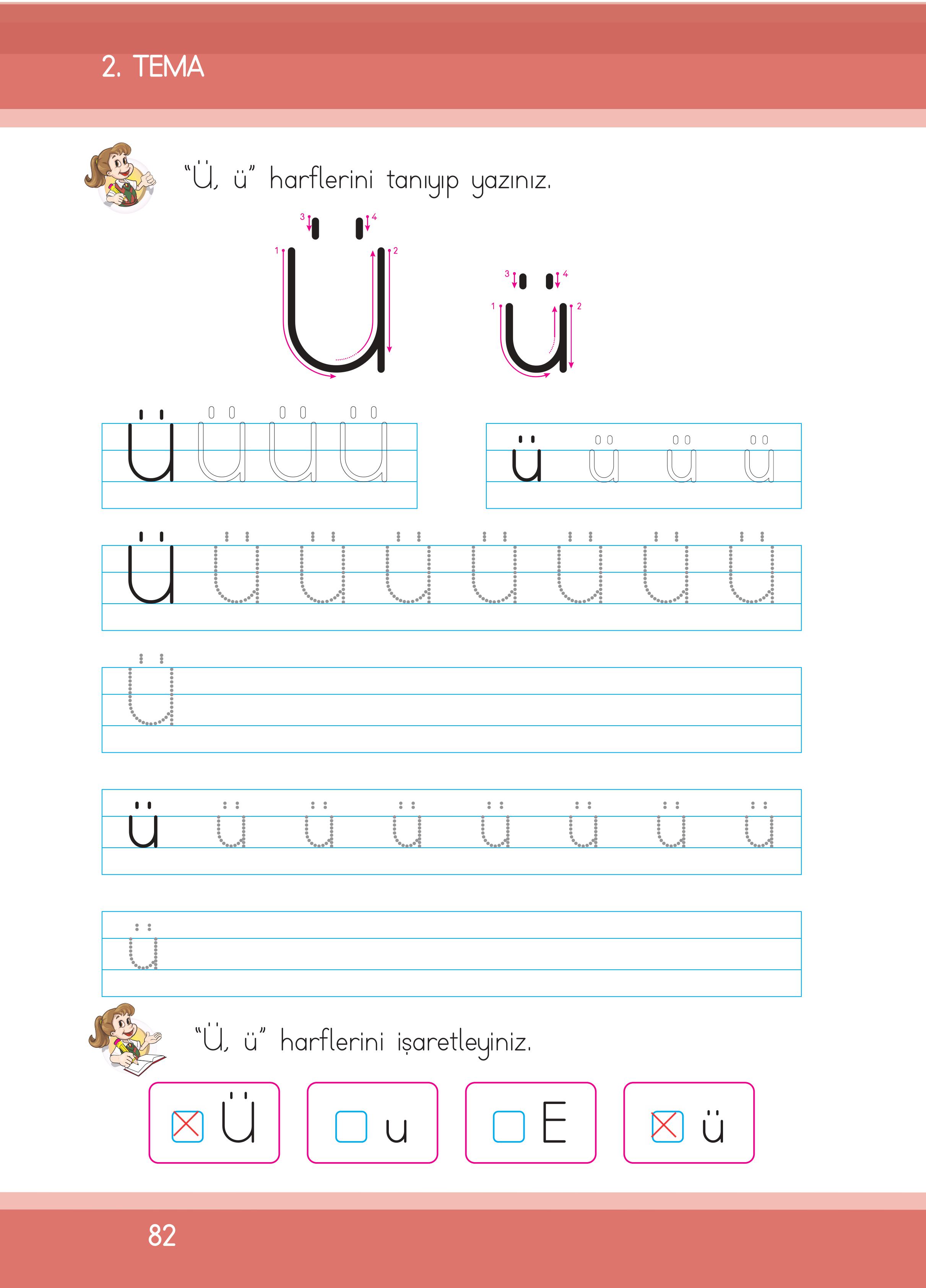 1. Sınıf İlke Yayınları İlk Okuma Yazma Ders Kitabı Sayfa 82 Cevapları